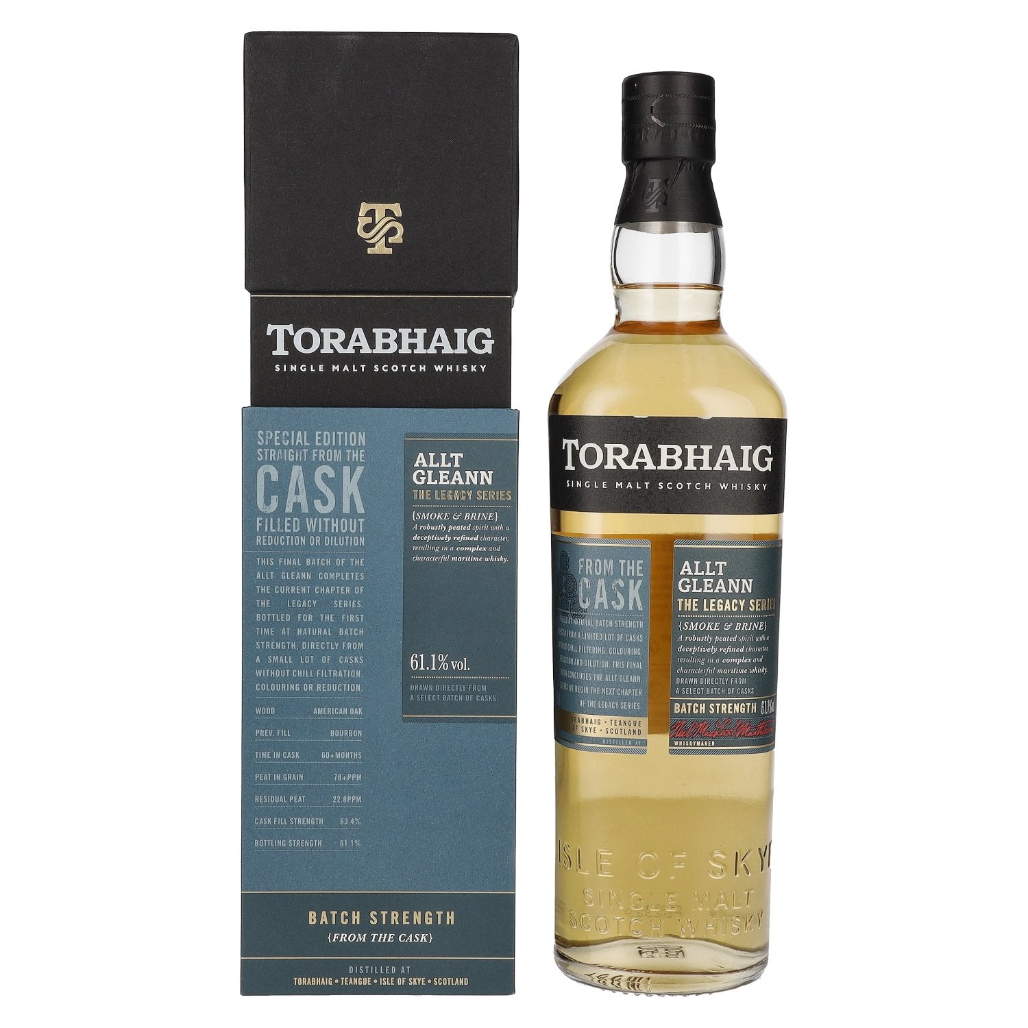 Torabhaig ALLT GLEANN The Legacy Series BATCH STRENGTH Single Malt 61,1% Vol. 0,7l in Giftbox