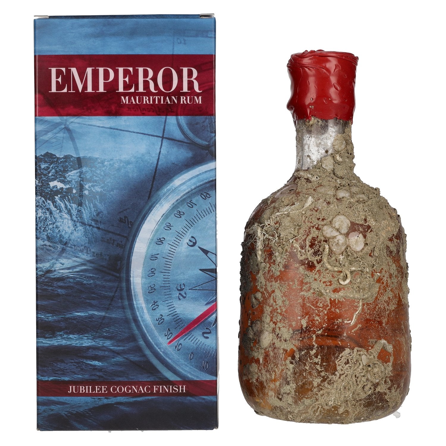 Emperor Mauritian Rum DEEP BLUE Jubilee Cognac Finish 40% Vol. 0,7l in Giftbox