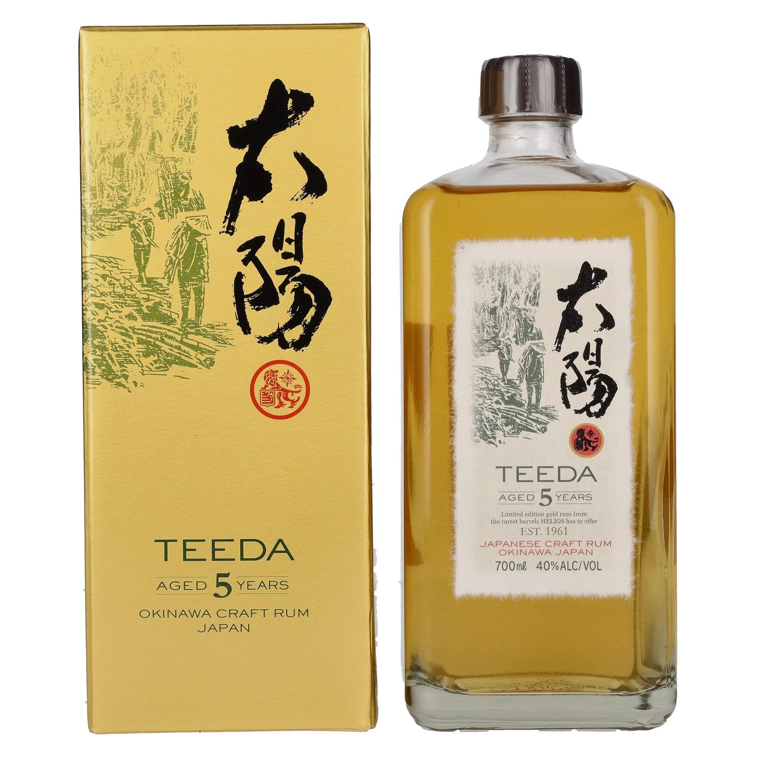 Teeda 5 Years Old Japanese Craft Rum 40% Vol. 0,7l in Giftbox