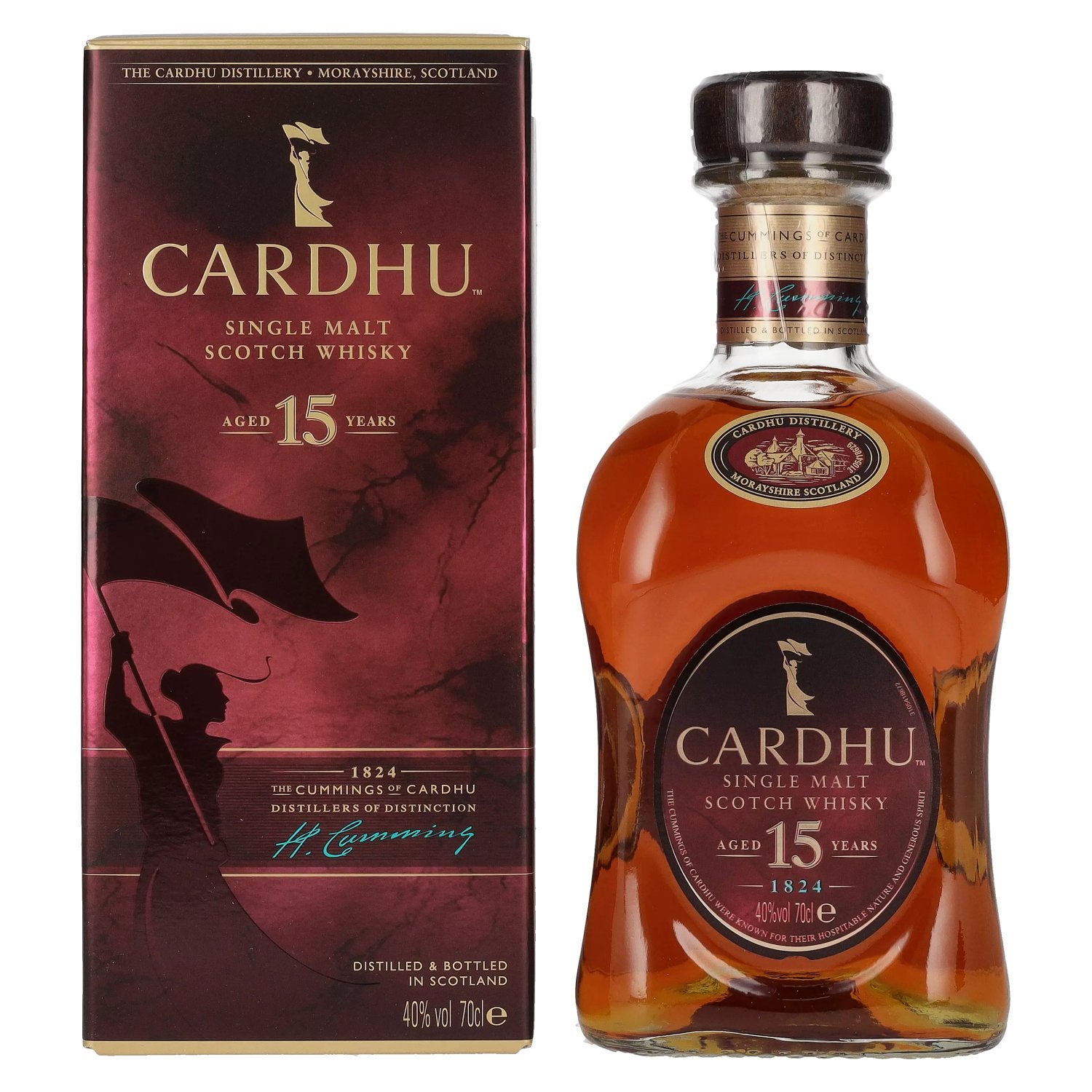 Cardhu 15 Years Old Single Malt Scotch Whisky 40% Vol. 0,7l in Giftbox