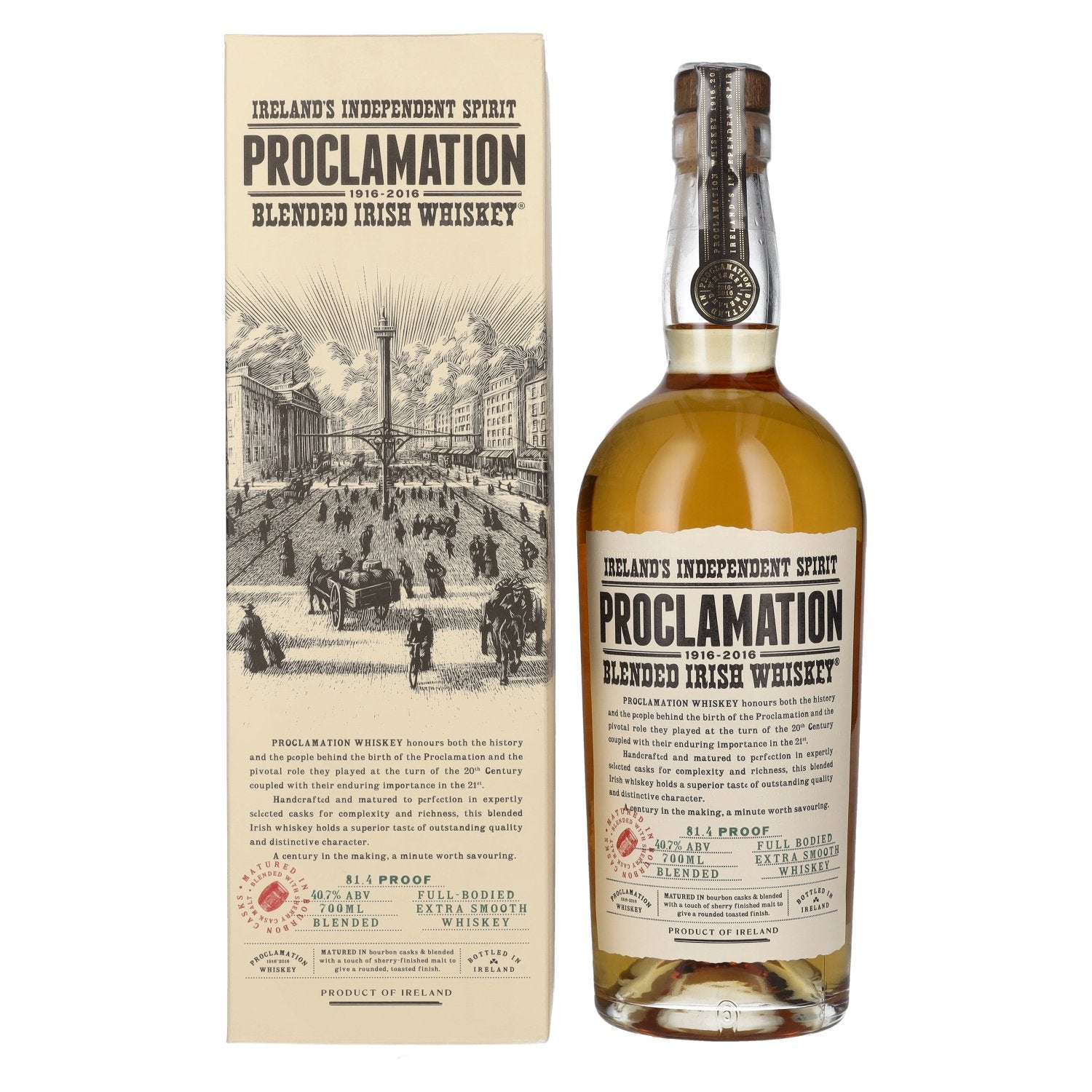 Proclamation Blended Irish Whiskey 40,7% Vol. 0,7l in Giftbox