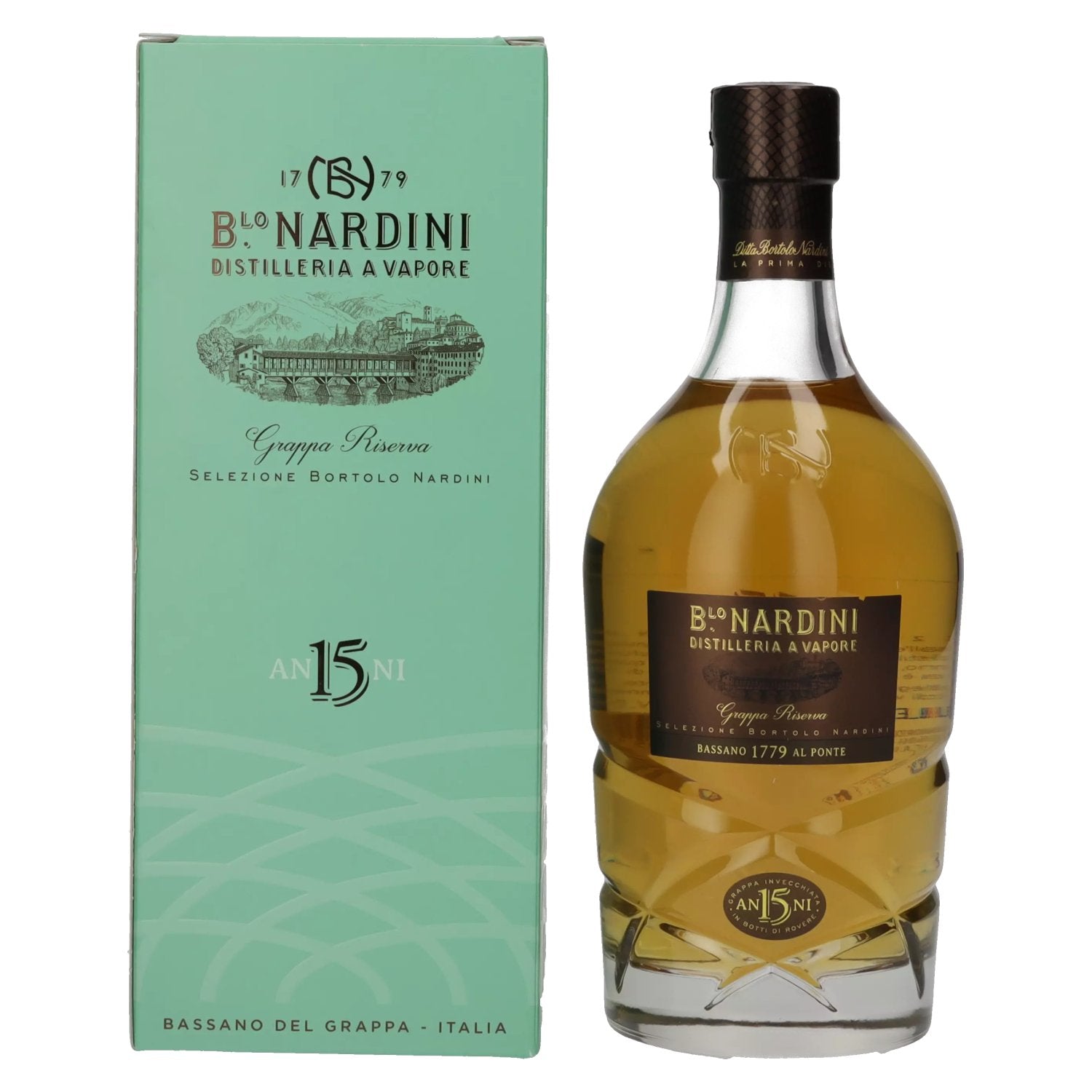 Nardini Grappa Riserva 15 ANNI 45% Vol. 0,7l in Giftbox