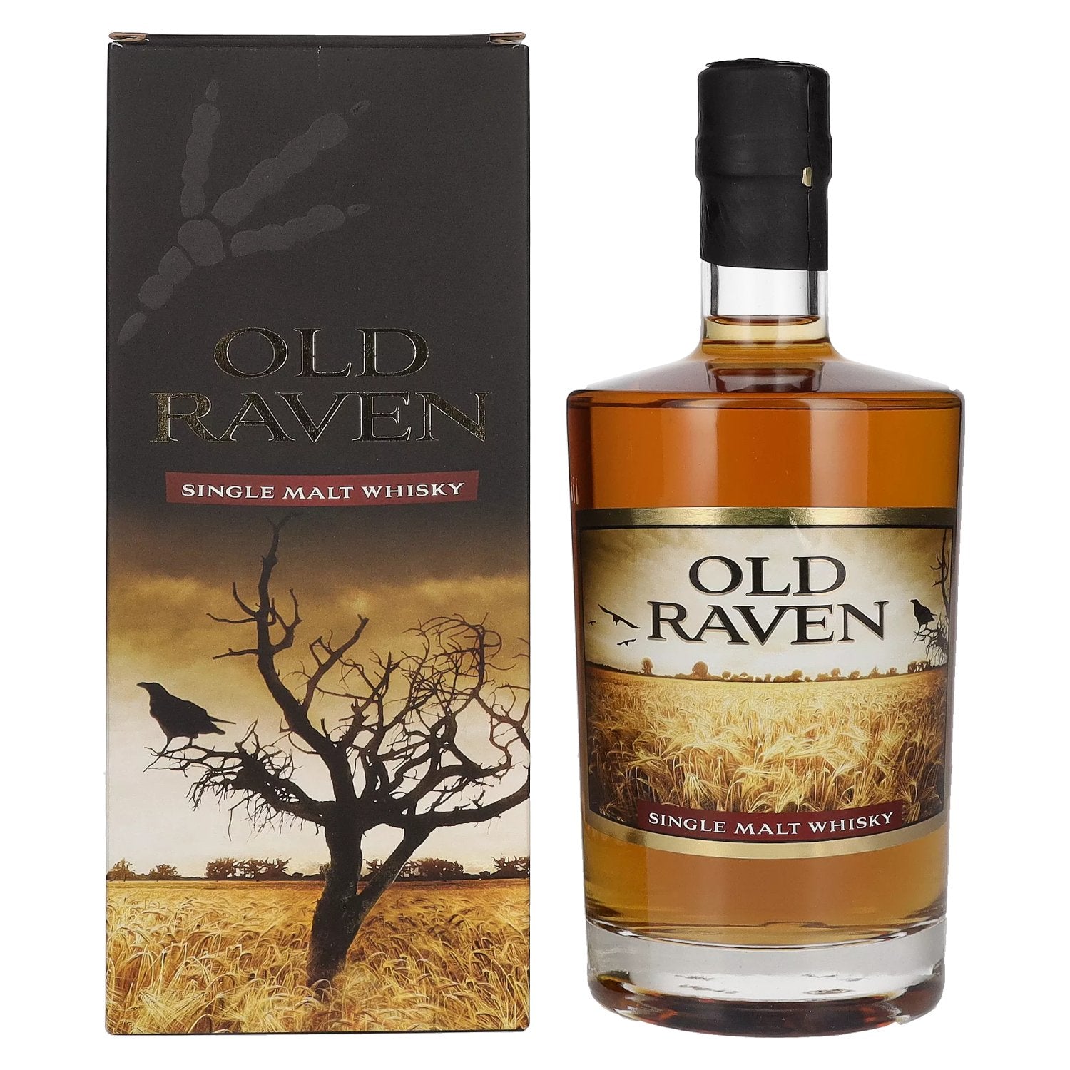 Old Raven Triple Distilled Single Malt Whisky SMOKY 41% Vol. 0,5l in Giftbox
