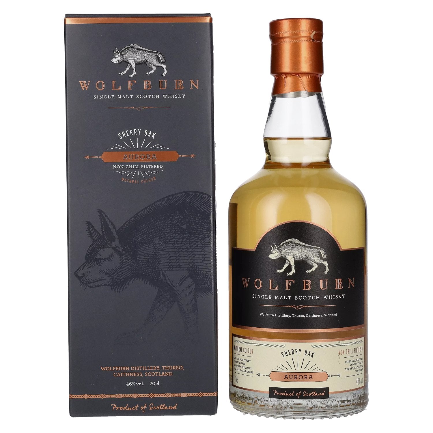 Wolfburn AURORA Single Malt Scotch Whisky 46% Vol. 0,7l in Giftbox