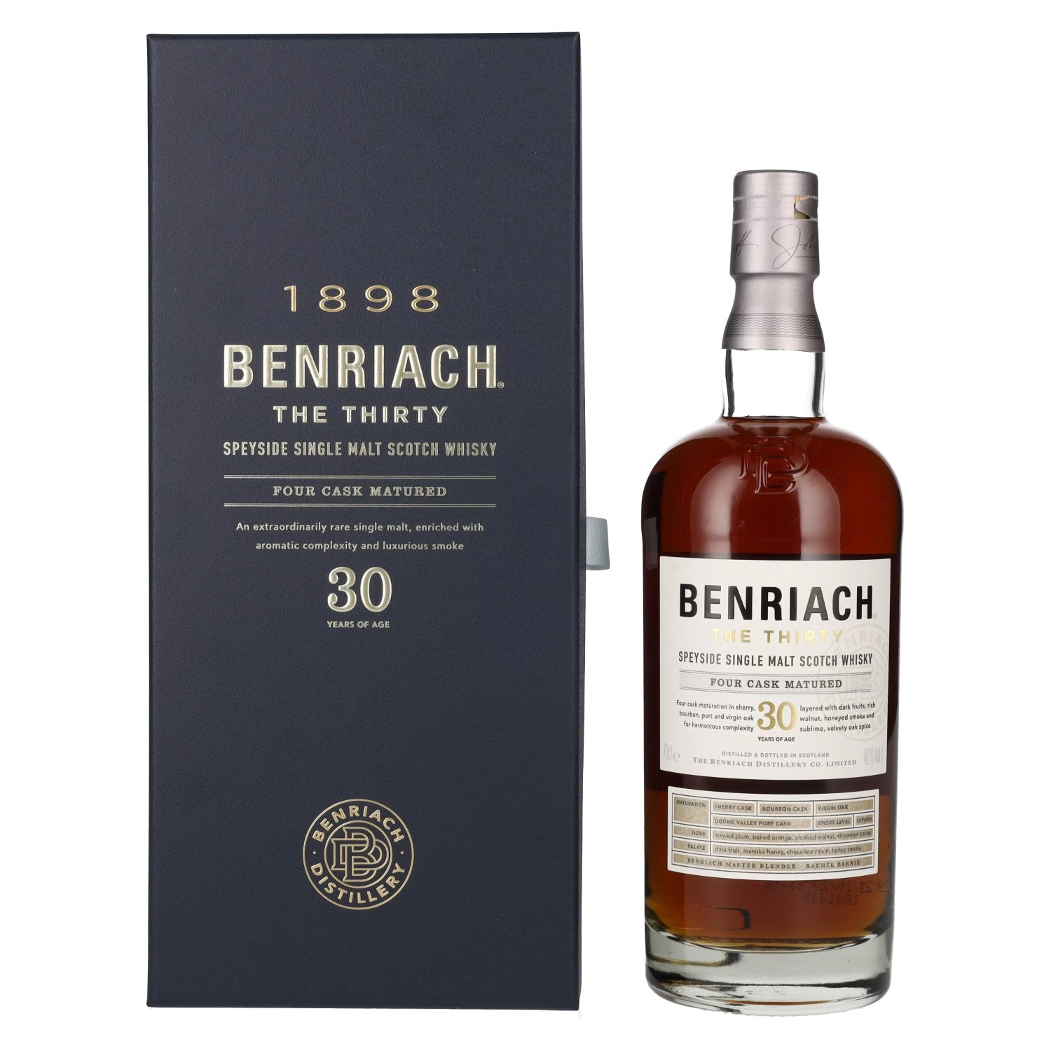 Benriach THE THIRTY Single Malt Four Cask Matured 46% Vol. 0,7l in Giftbox