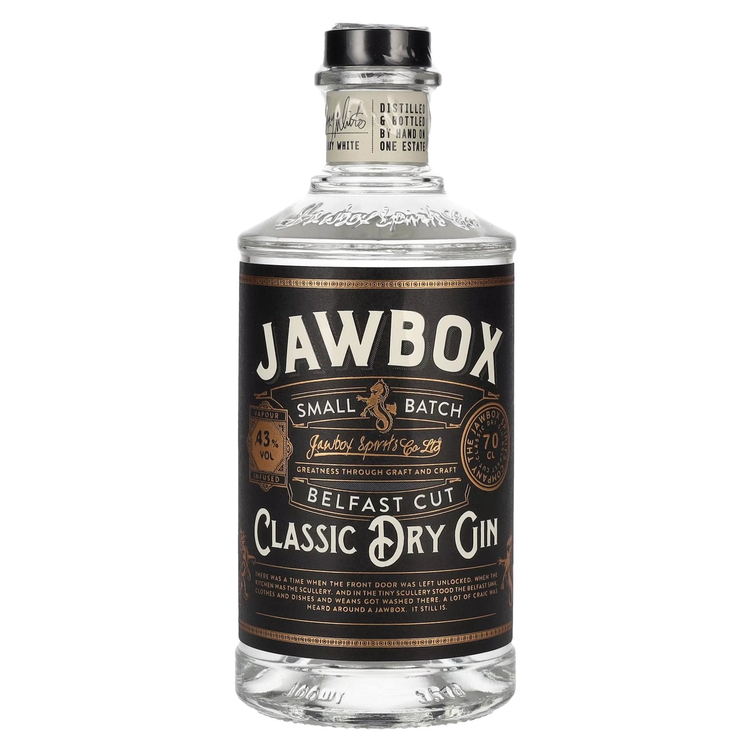 Jawbox Belfast Cut Classic Dry Gin 43% Vol. 0,7l