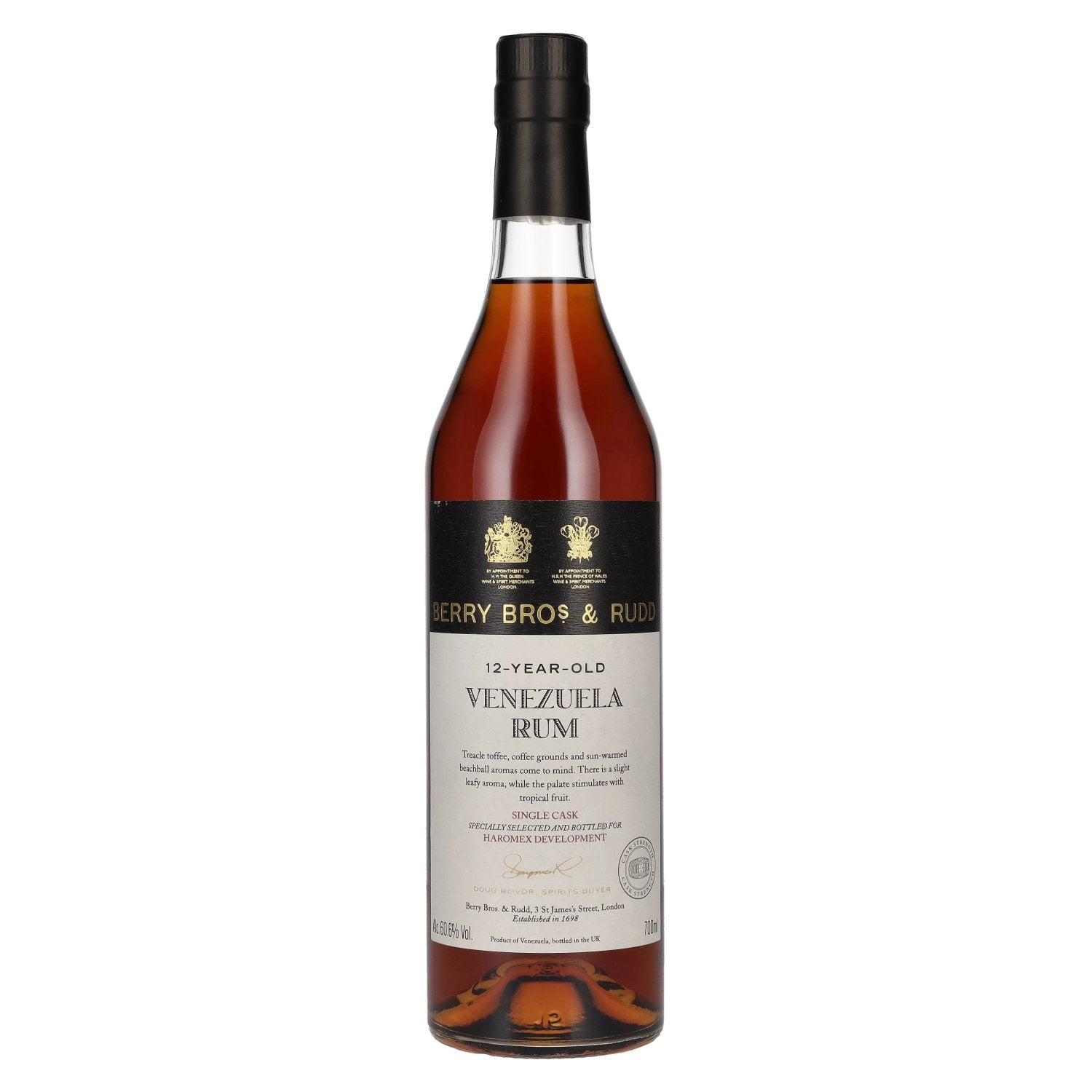 Berry Bros. & Rudd VENEZUELA 12 Years Old Single Cask Rum 60,6% Vol. 0,7l