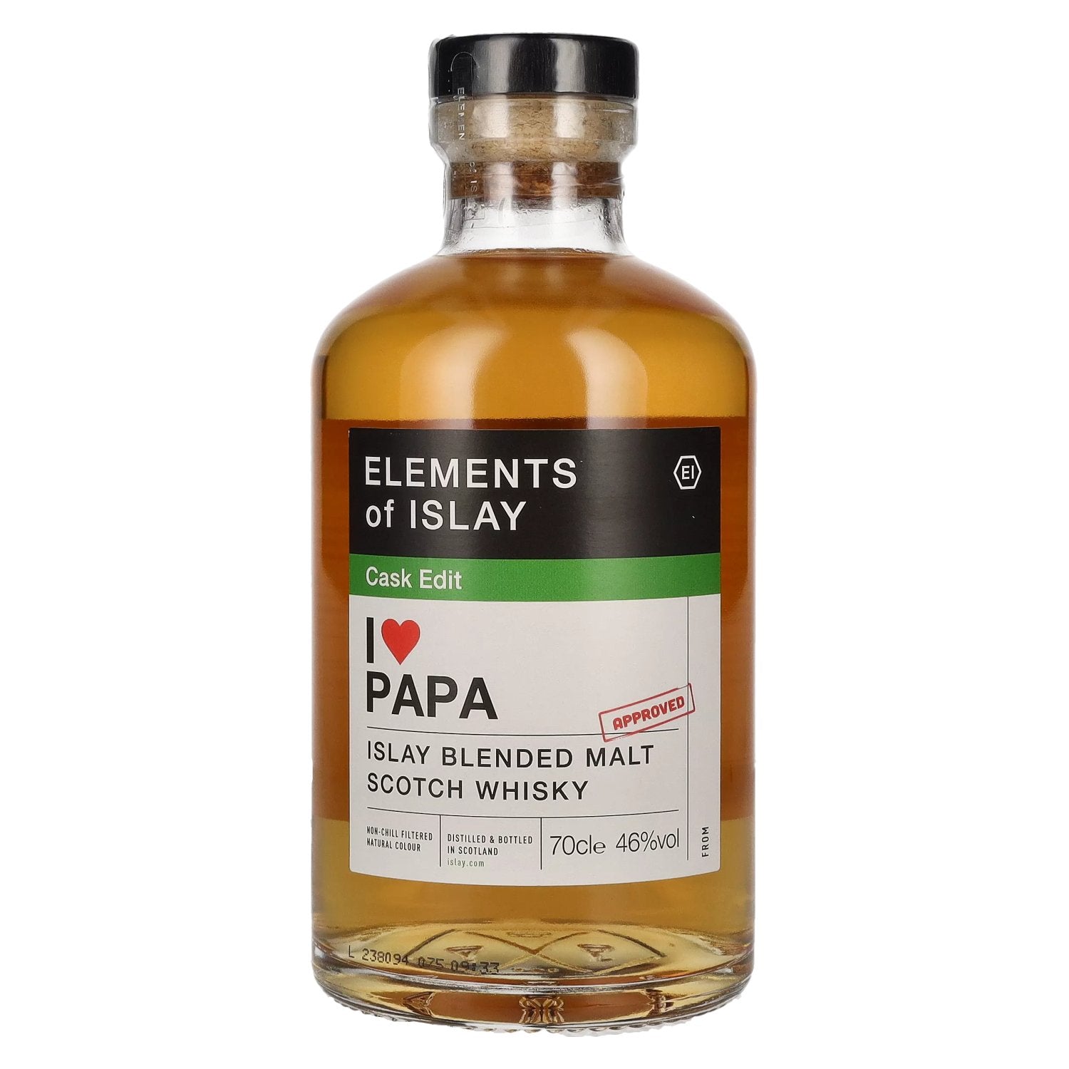 Elements of Islay Cask Edit I LOVE PAPA Islay Blended Malt 46% Vol. 0,7l