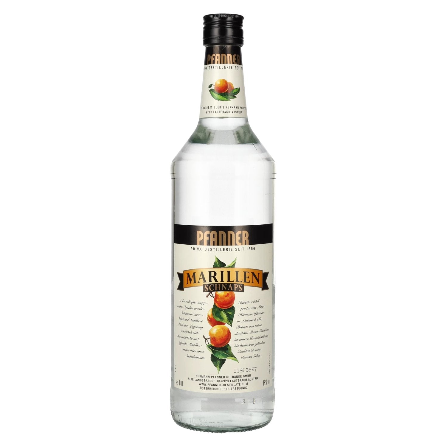 Pfanner Marillen Schnaps 38% Vol. 1l