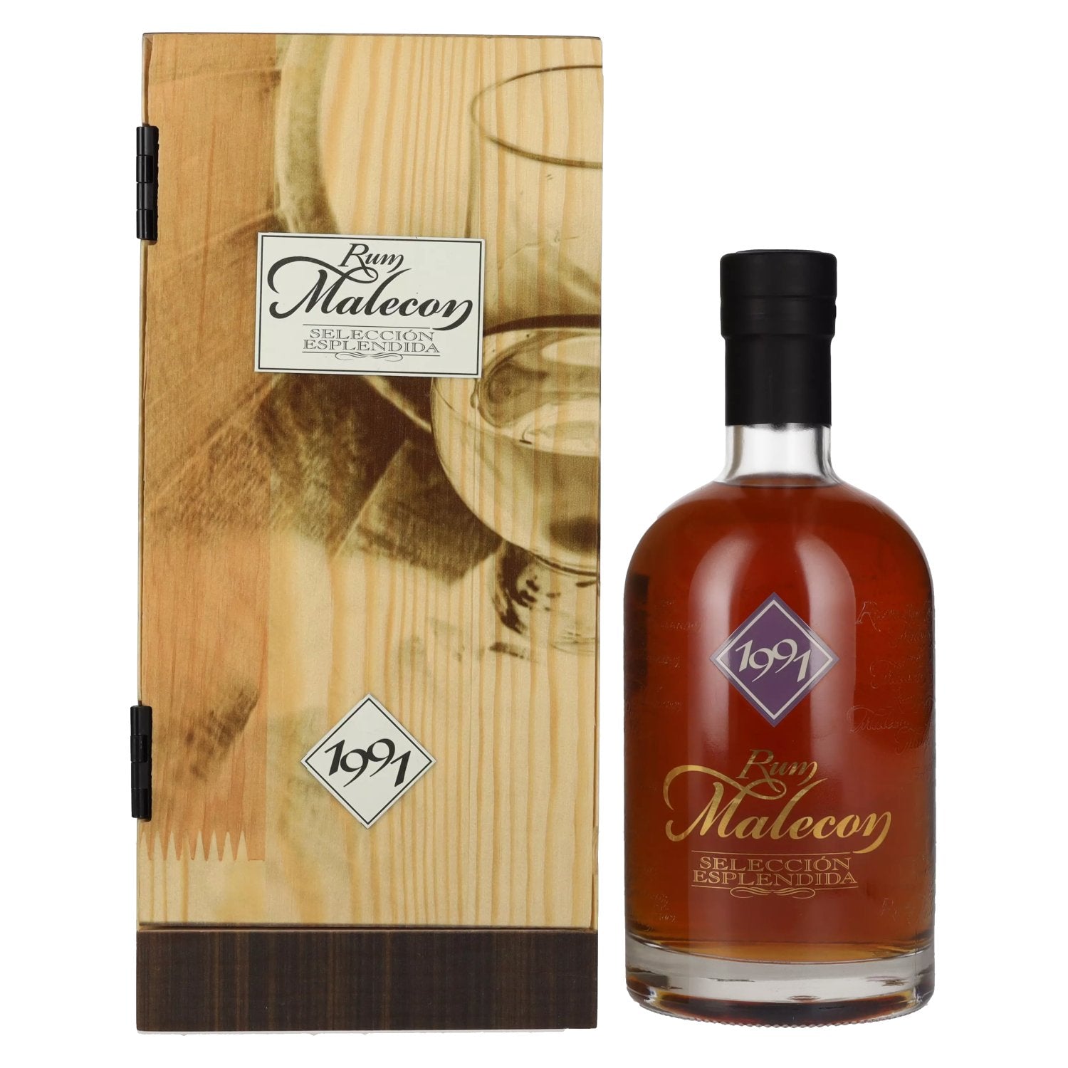 Rum Malecon SELECCION ESPLENDIDA 1991 40% Vol. 0,7l in Holzkiste