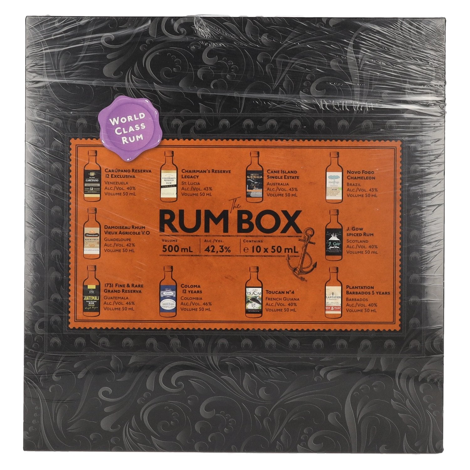 The Rum Box Purple Edition 42,3% Vol. 10x0,05l in Giftbox