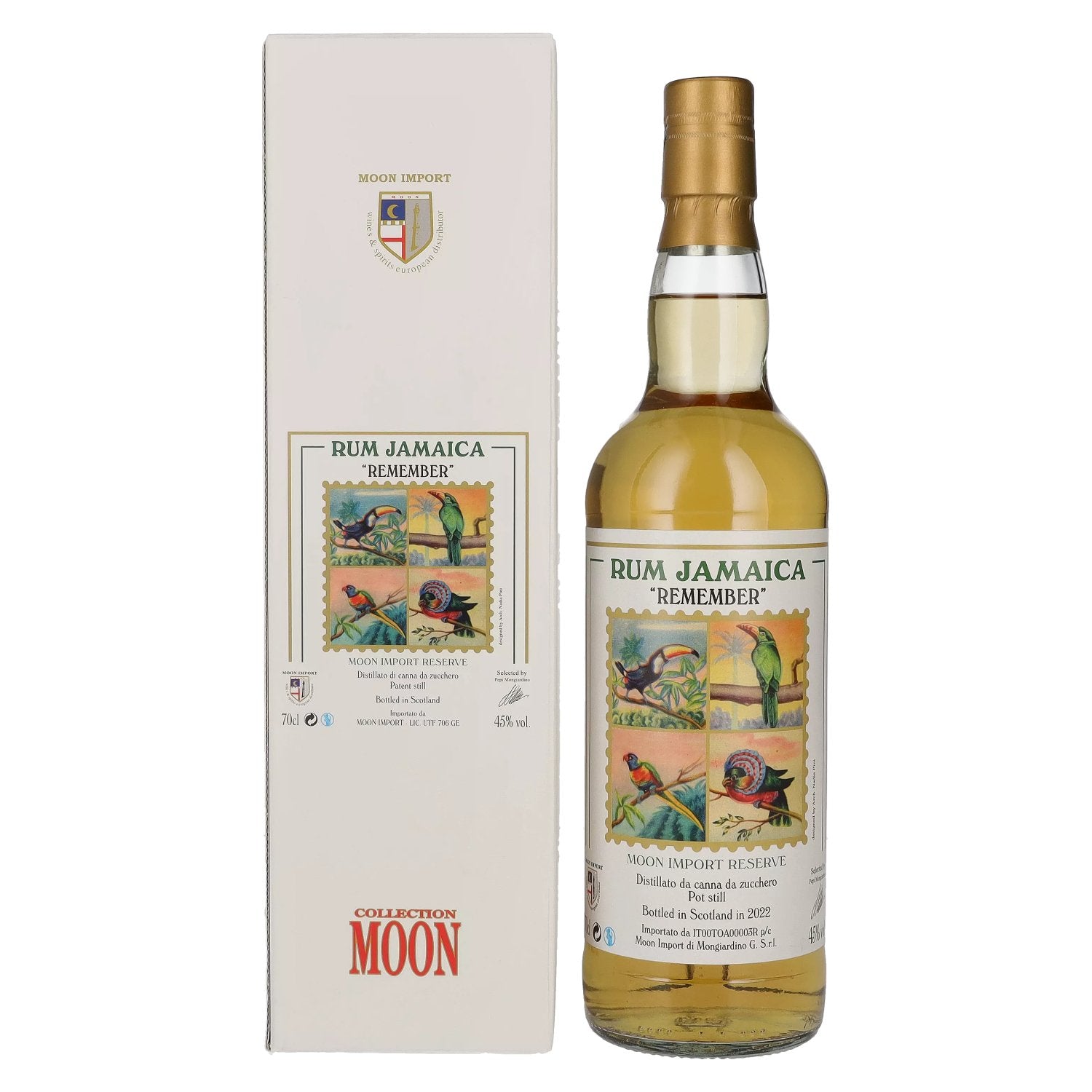 Moon Import Reserve REMEMBER Rum Jamaica Pot Still 2022 45% Vol. 0,7l in Giftbox