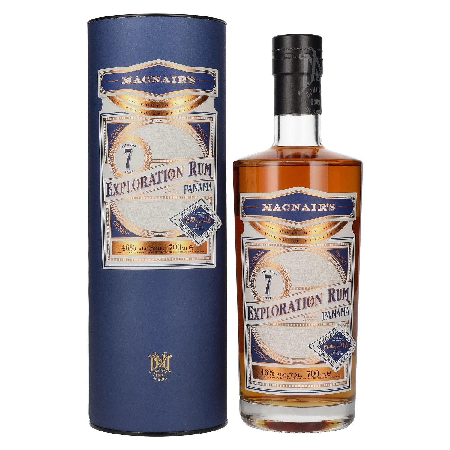 MacNair's 7 Years Old Exploration Rum Panama 46% Vol. 0,7l in Giftbox