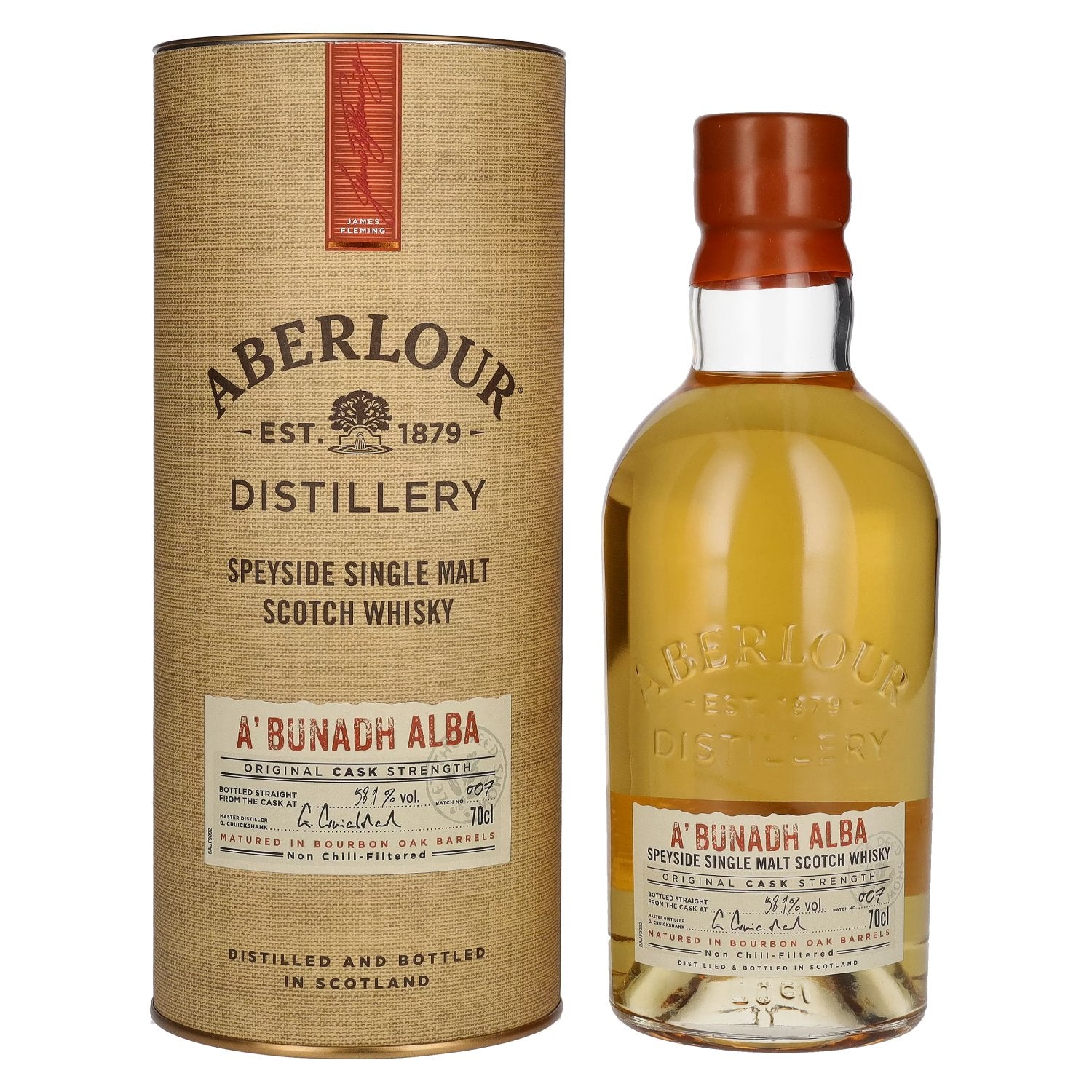 Aberlour A'BUNADH ALBA Original Cask Strength Batch No. 007 58,9% Vol. 0,7l in Giftbox