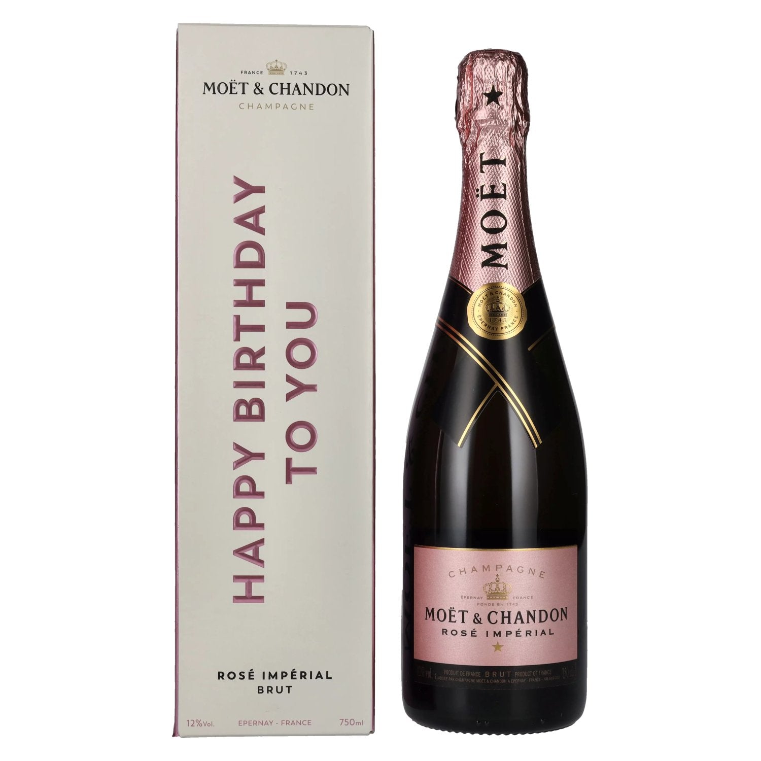 Moet & Chandon Champagne ROSE IMPERIAL Brut Milestones 12% Vol. 0,75l in Giftbox