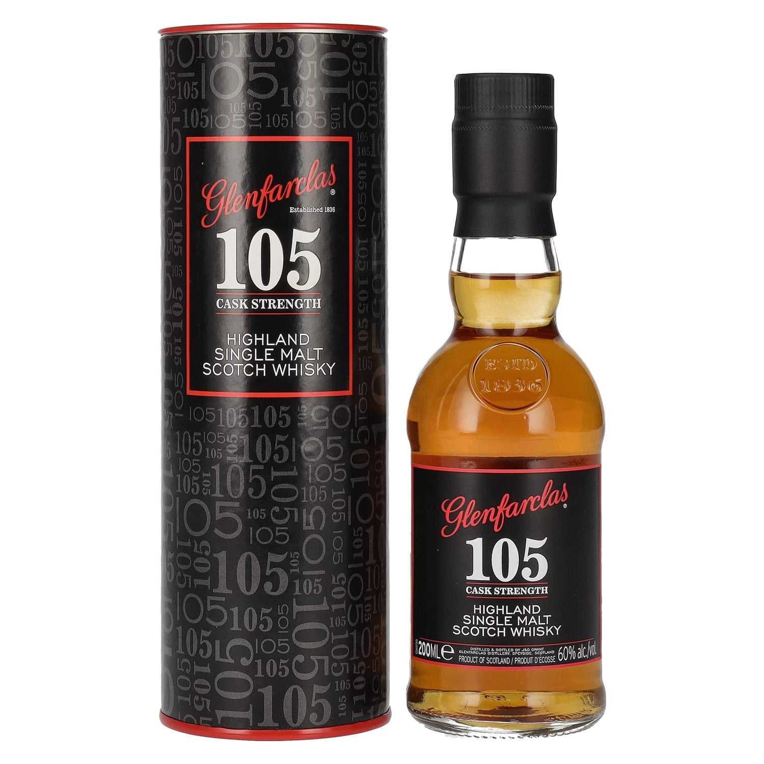 Glenfarclas 105 CASK STRENGTH Highland Single Malt 60% Vol. 0,2l in Giftbox