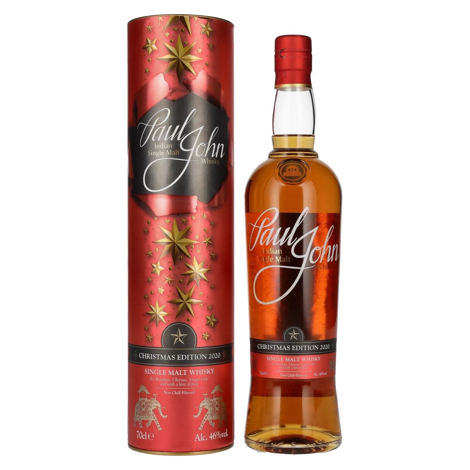 Paul John CHRISTMAS EDITION Indian Single Malt Whisky 2020 46% Vol. 0,7l in Giftbox