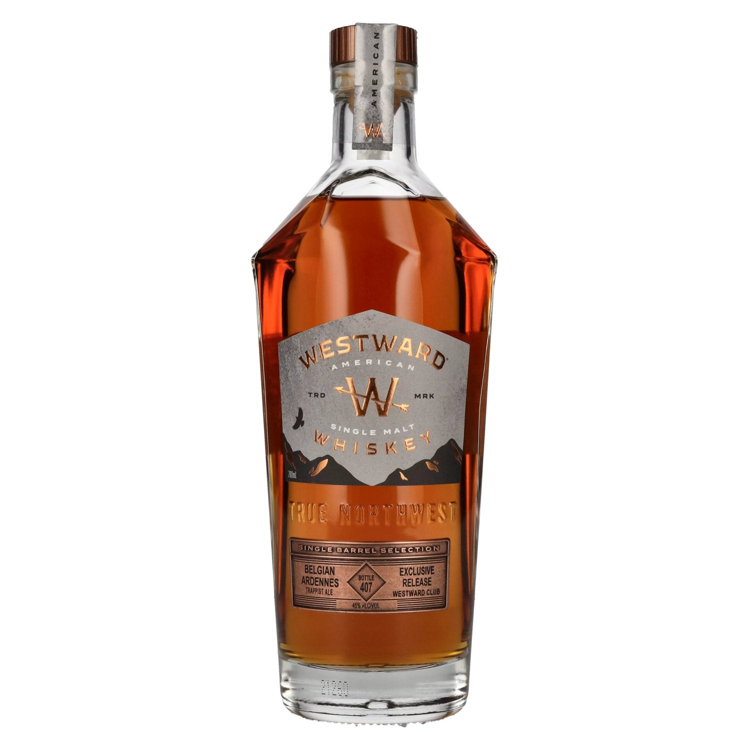 Westward Single Barrel Selection BELGIAN ARDENNES 45% Vol. 0,7l