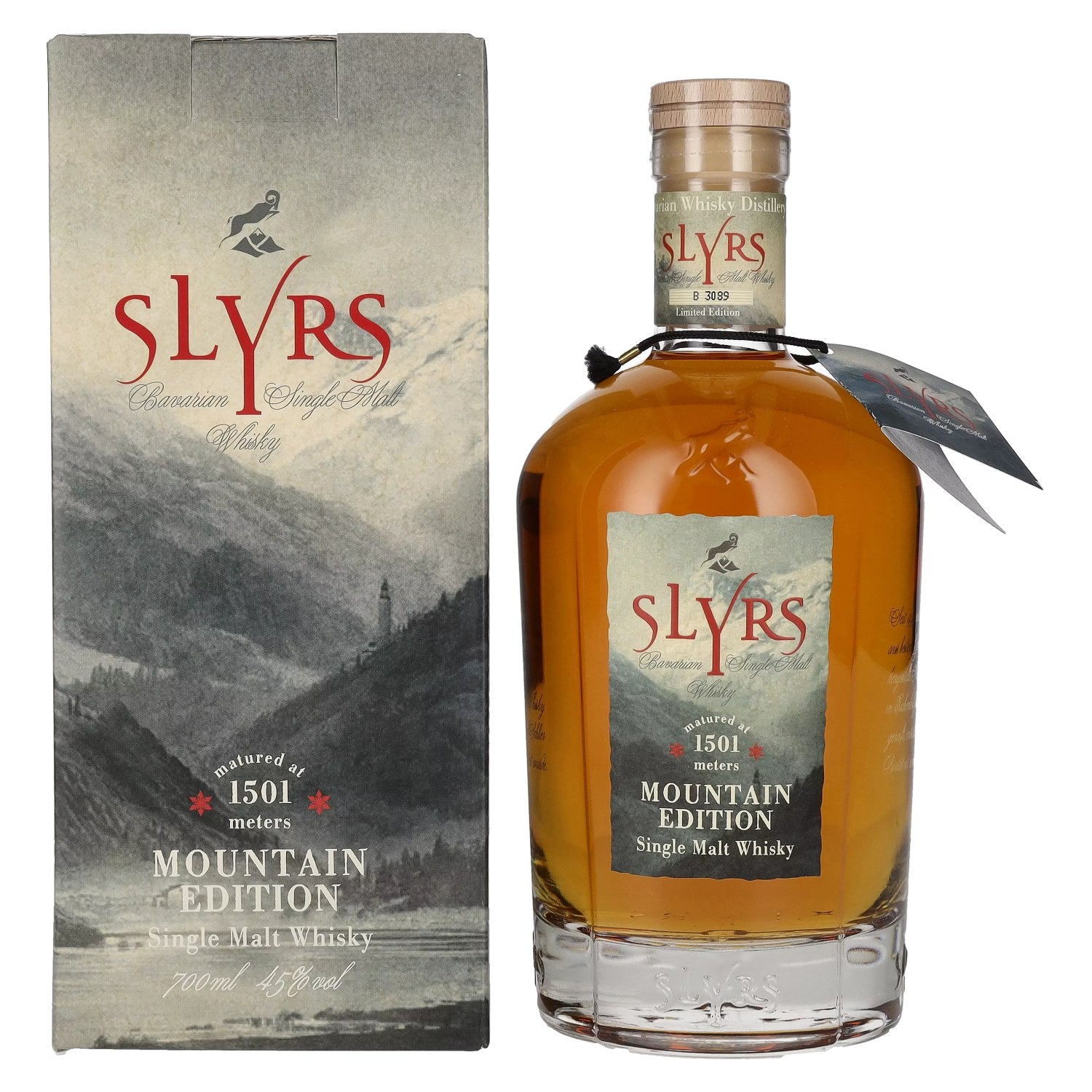 Slyrs Single Malt Whisky MOUNTAIN EDITION 45% Vol. 0,7l in Giftbox