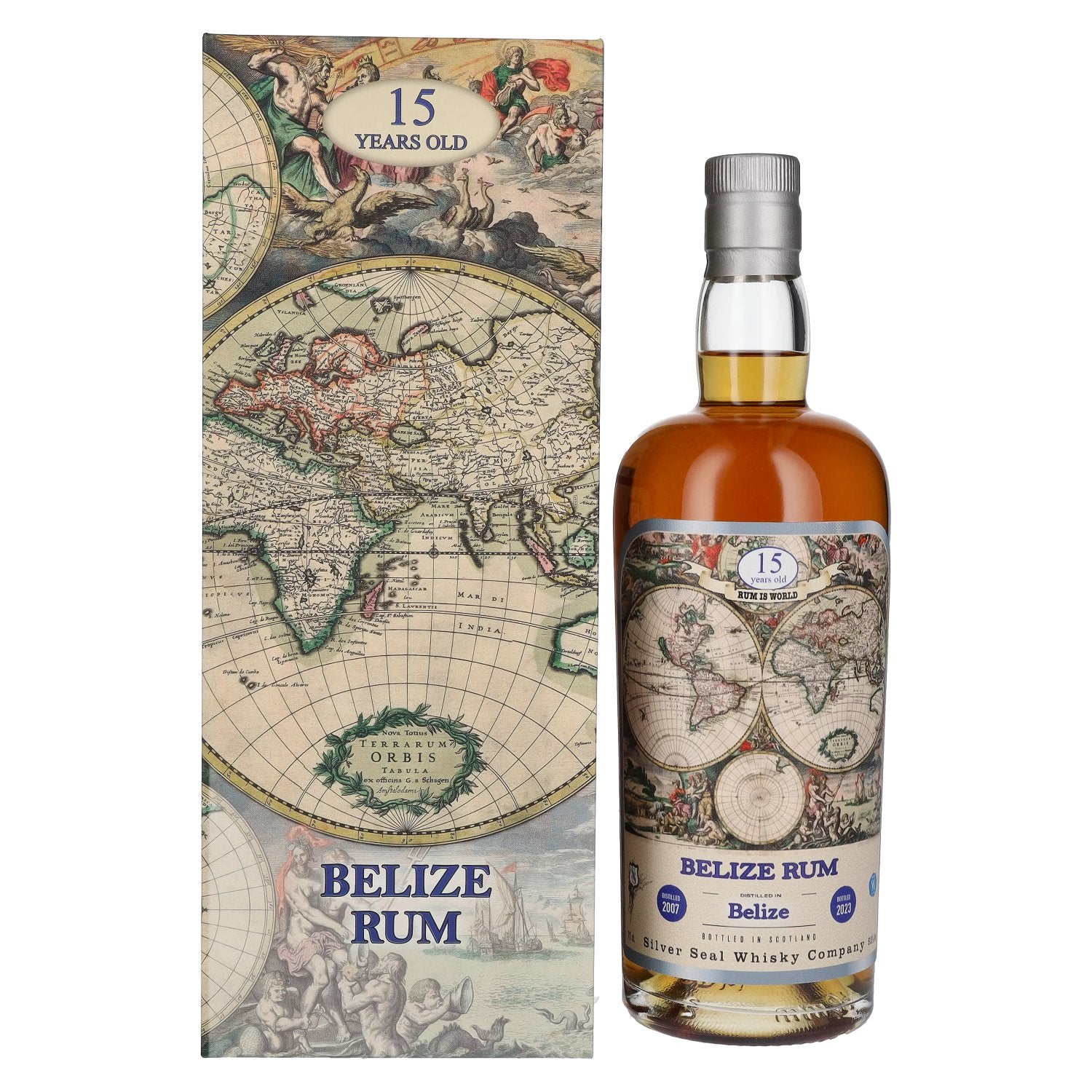 Silver Seal BELIZE Rum 15 Years Old 2007 51,5% Vol. 0,7l in Giftbox