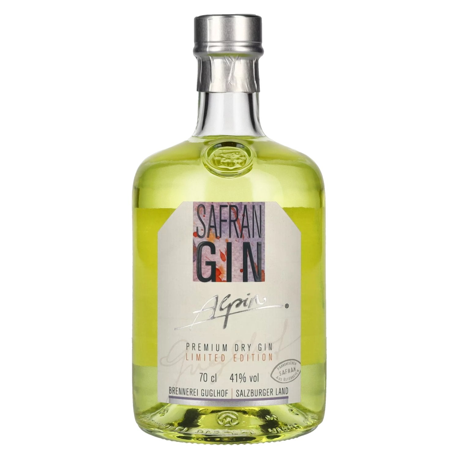 Guglhof Safran Gin Alpine Premium Dry Gin Limited Edition 41% Vol. 0,7l