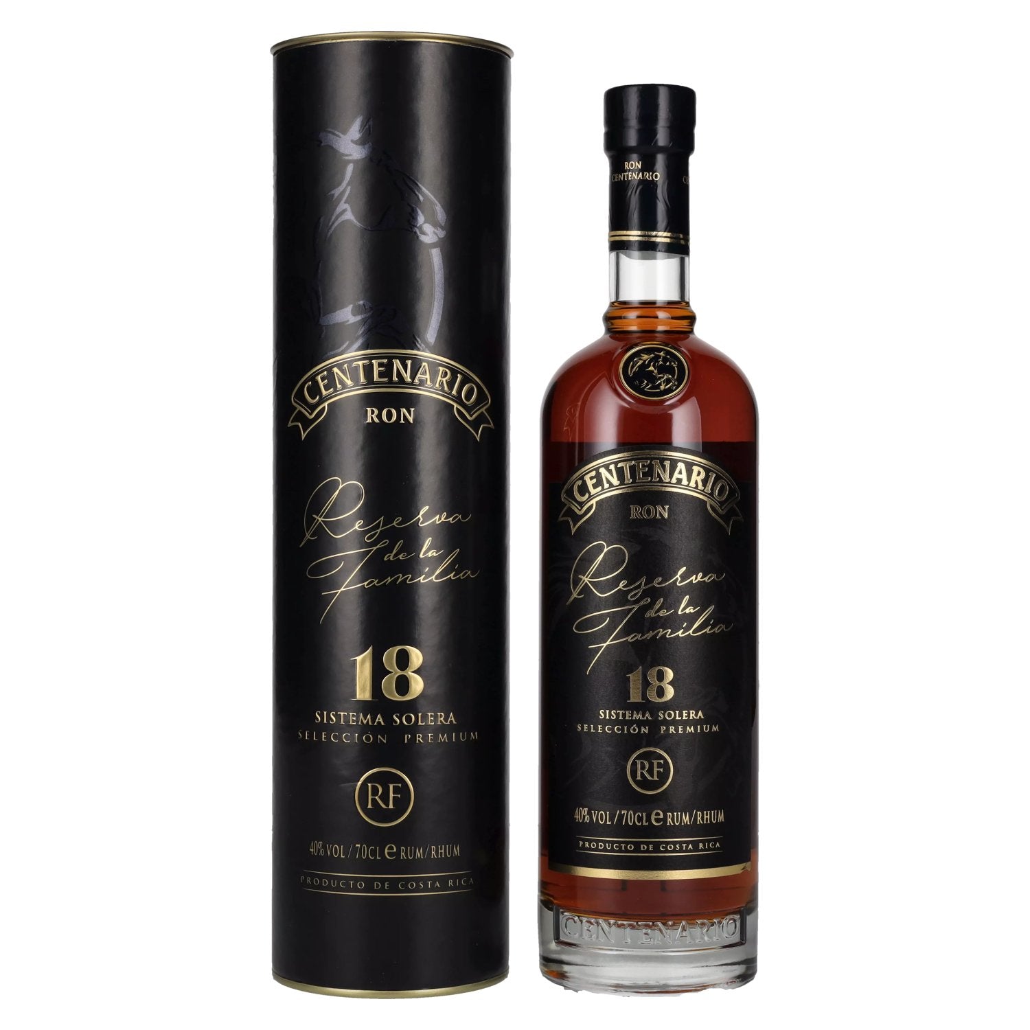 Ron Centenario RESERVA DE LA FAMILIA 18 Sistema Solera Rum 40% Vol. 0,7l in Giftbox