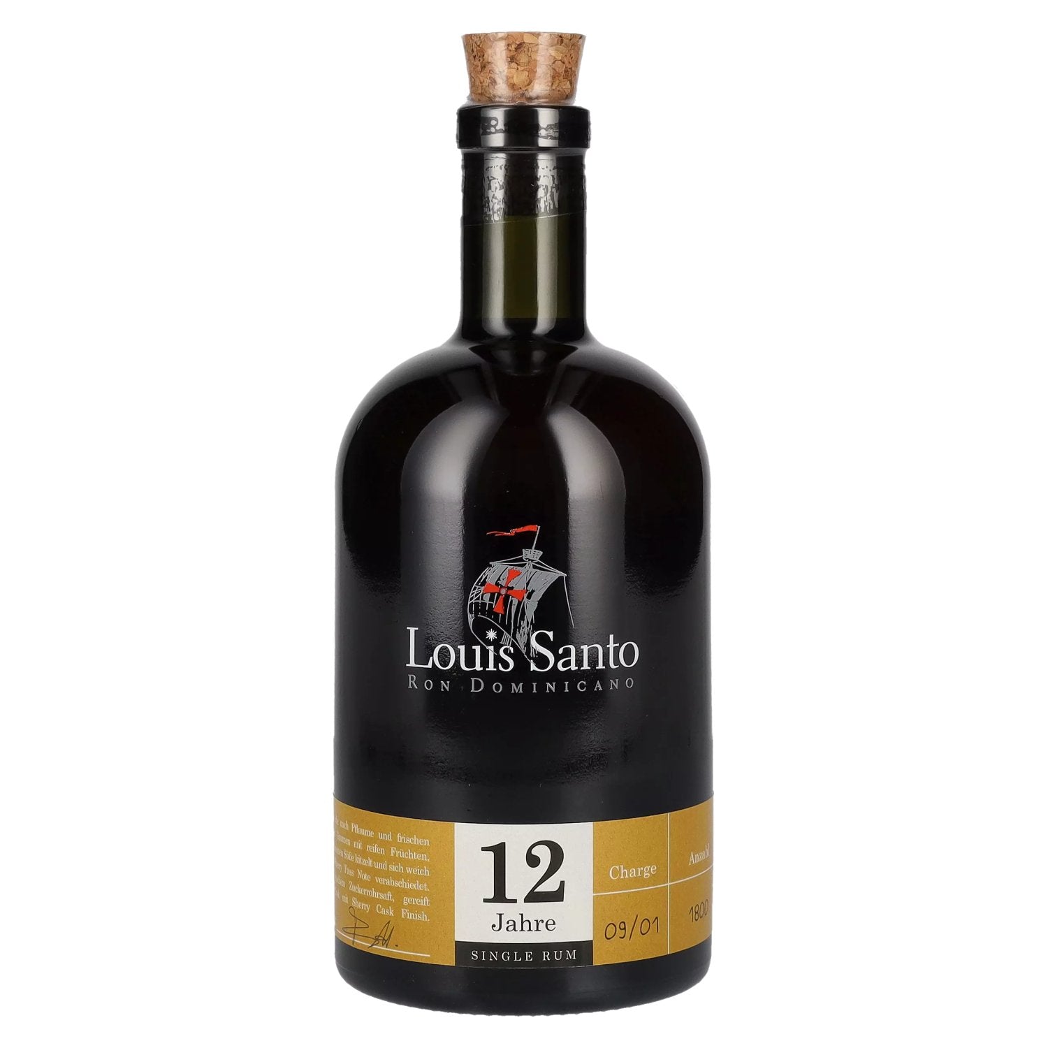 Louis Santo 12 Years Old Single Rum Sherry Cask Finish 40% Vol. 0,5l