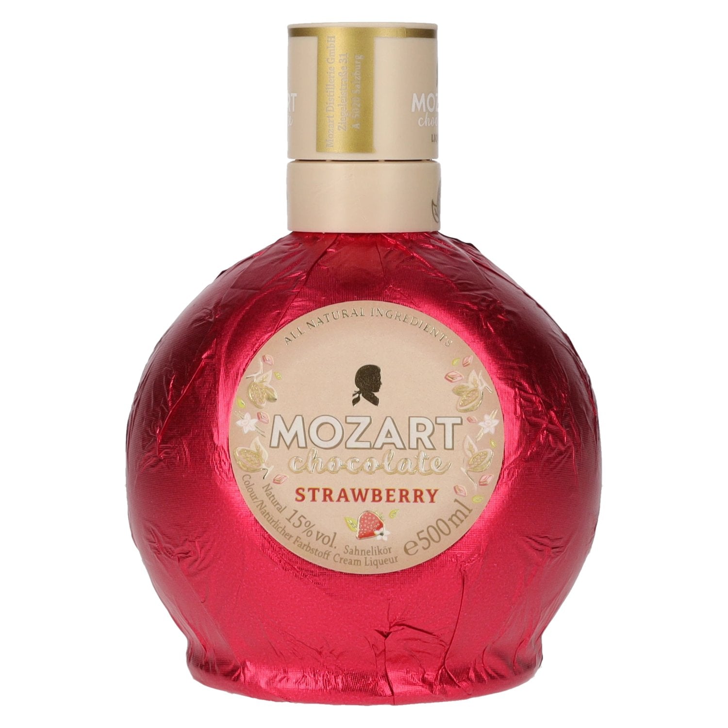 Mozart White Chocolate Cream Strawberry 15% Vol. 0,5l