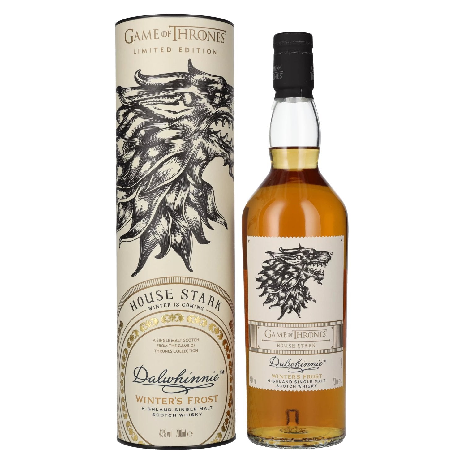 Dalwhinnie Winter's Frost GAME OF THRONES House Stark Single Malt Collection 43% Vol. 0,7l in Giftbox