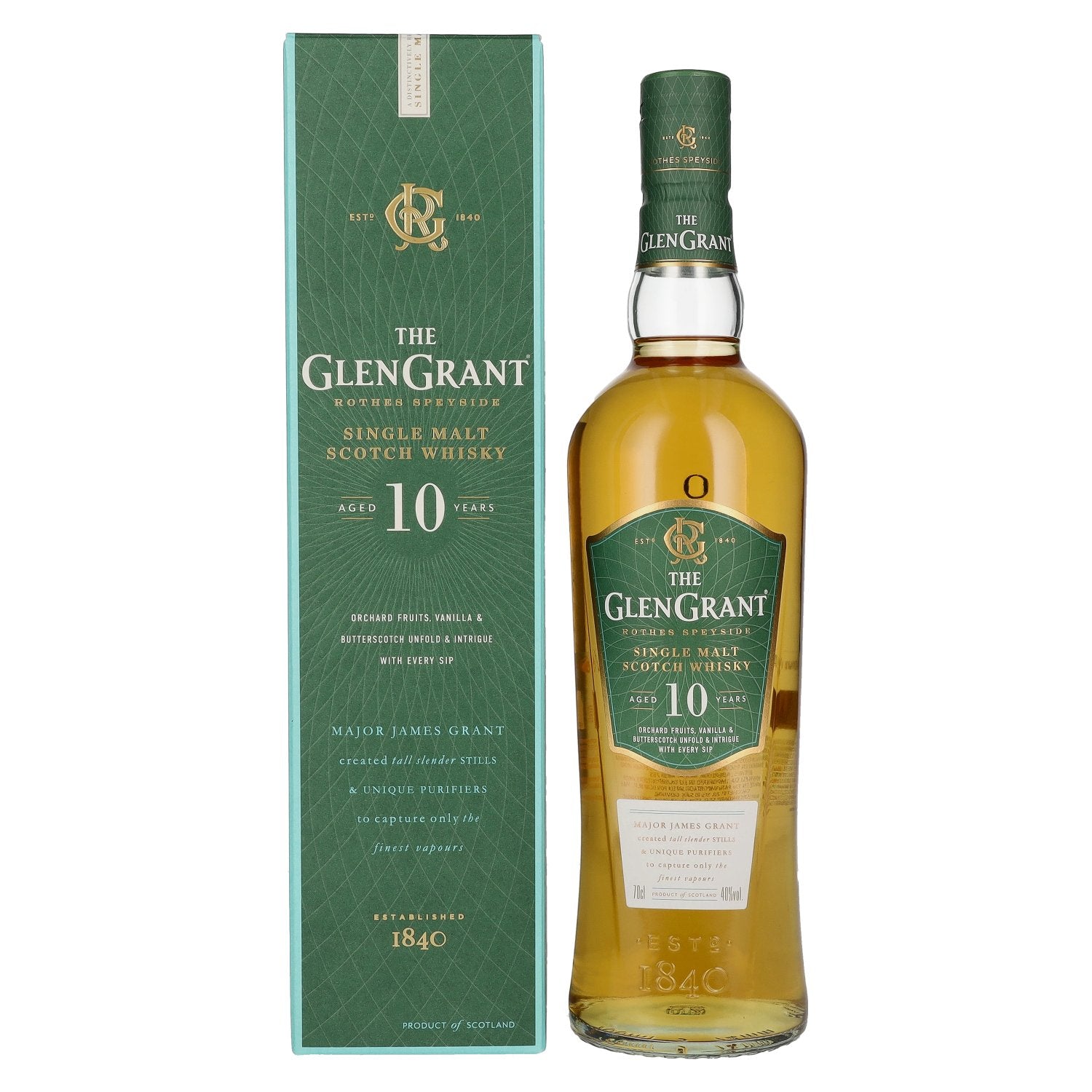 Glen Grant 10 Years Old Single Malt 40% Vol. 0,7l in Giftbox