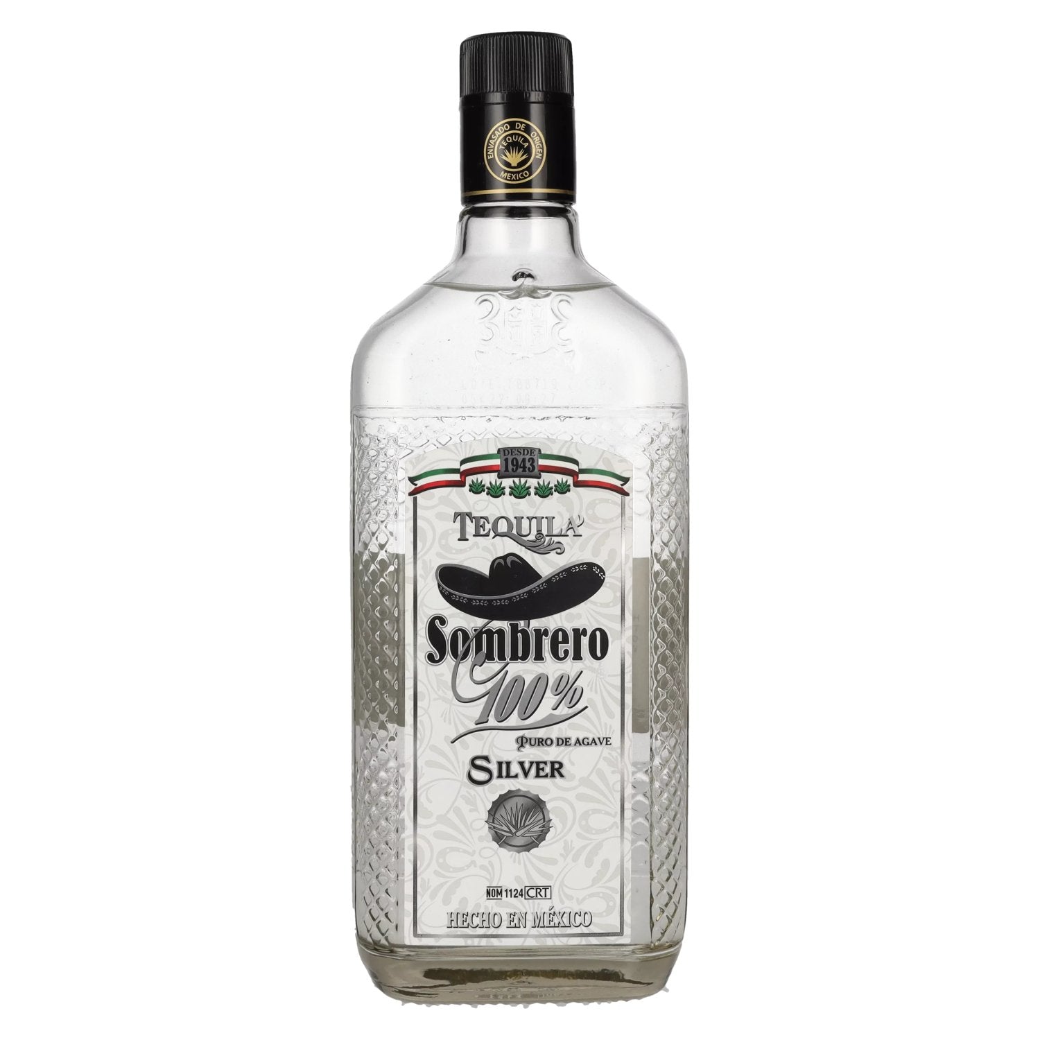 Sombrero Tequila Silver 100% Puro de Agave 38% Vol. 0,7l