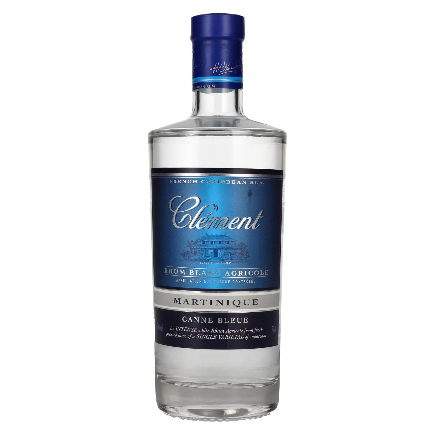 Clement Rhum Blanc Agricole Canne Bleue 50% Vol. 0,7l