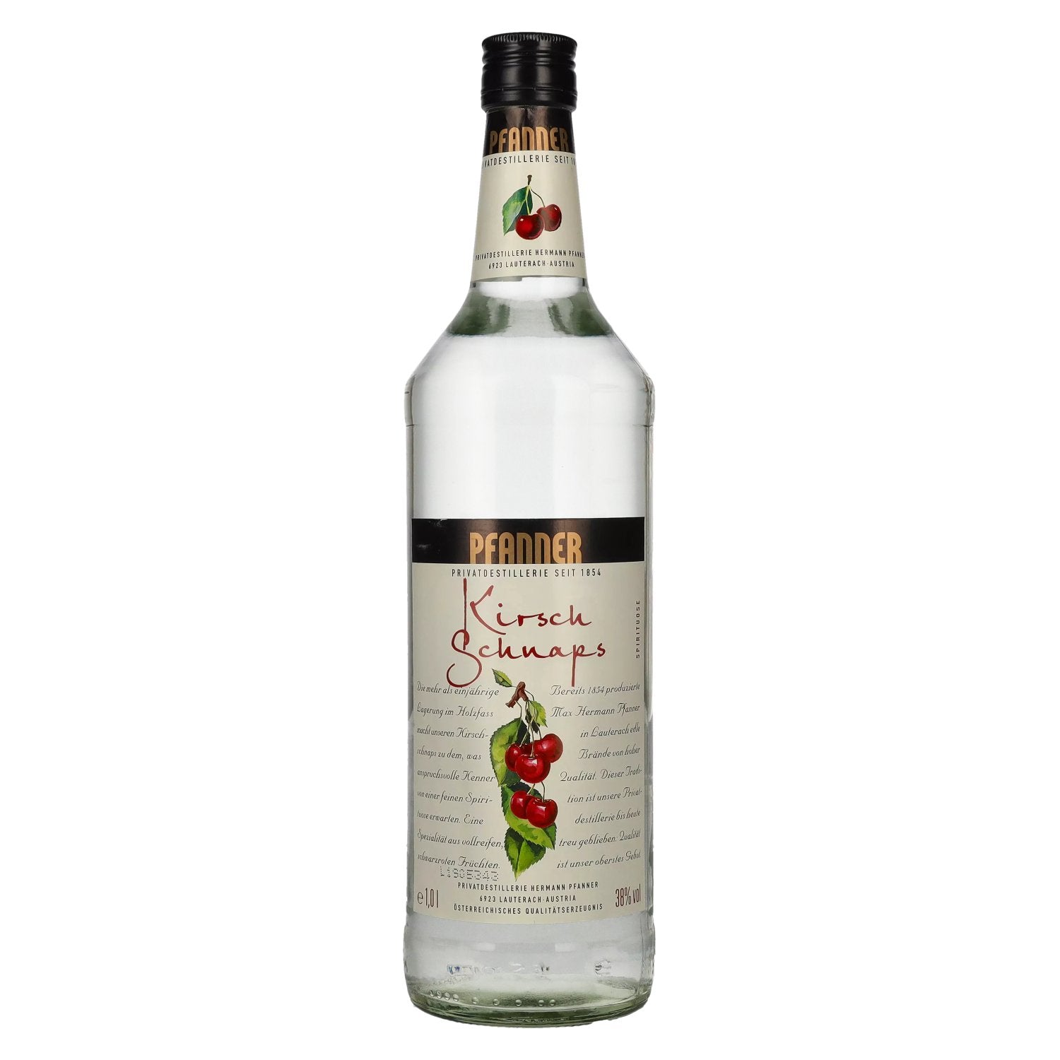 Pfanner Kirsch Schnaps 38% Vol. 1l