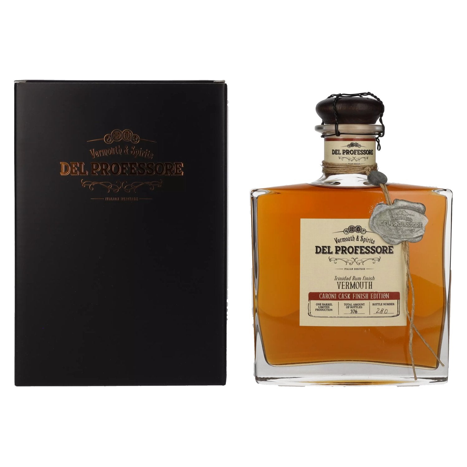 Del Professore Vermouth & Spirits CARONI CASK FINISH EDITION 17,8% Vol. 0,5l in Giftbox