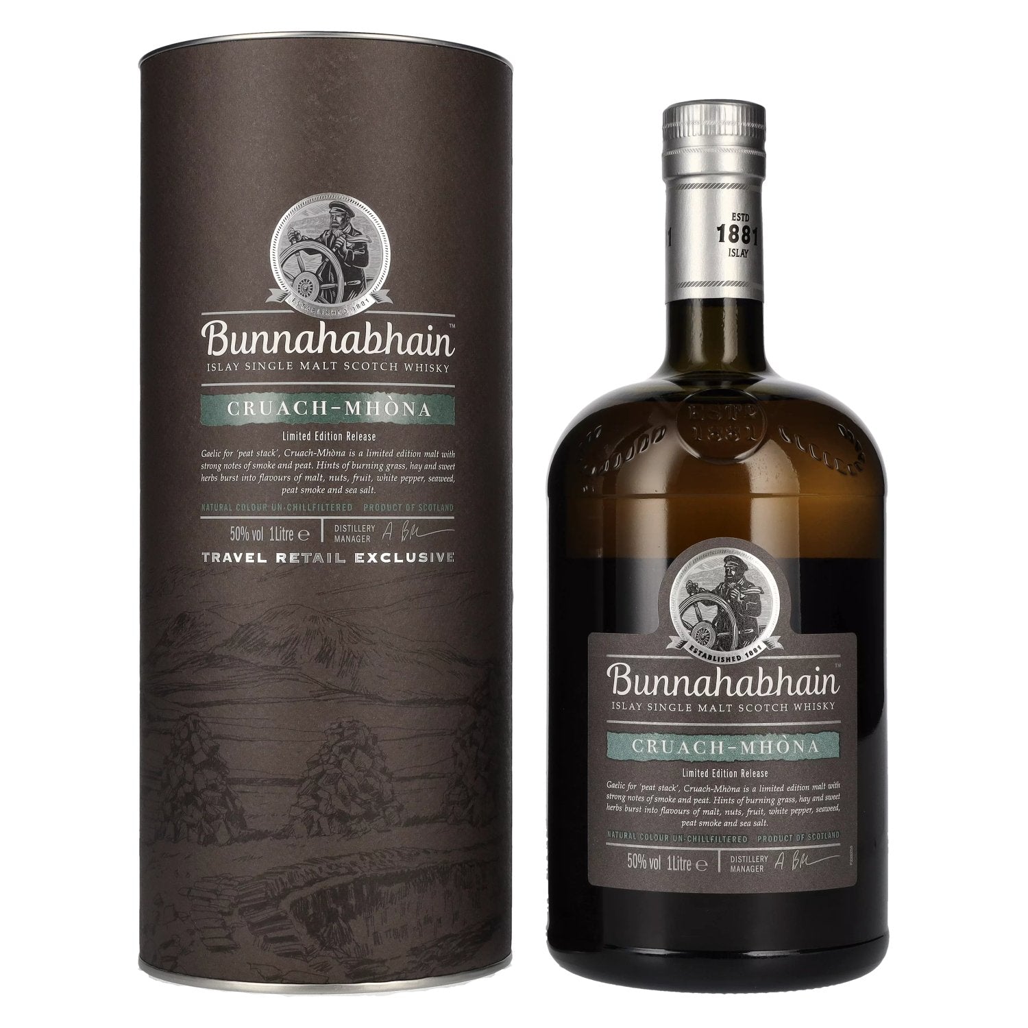 Bunnahabhain CRUACH-MHONA Islay Single Malt Scotch Whisky 50% Vol. 1l in Giftbox