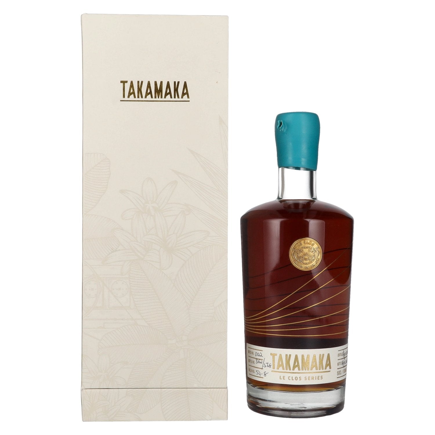 Takamaka LE CLOS EX PINEAU Rum 54,8% Vol. 0,5l in Giftbox