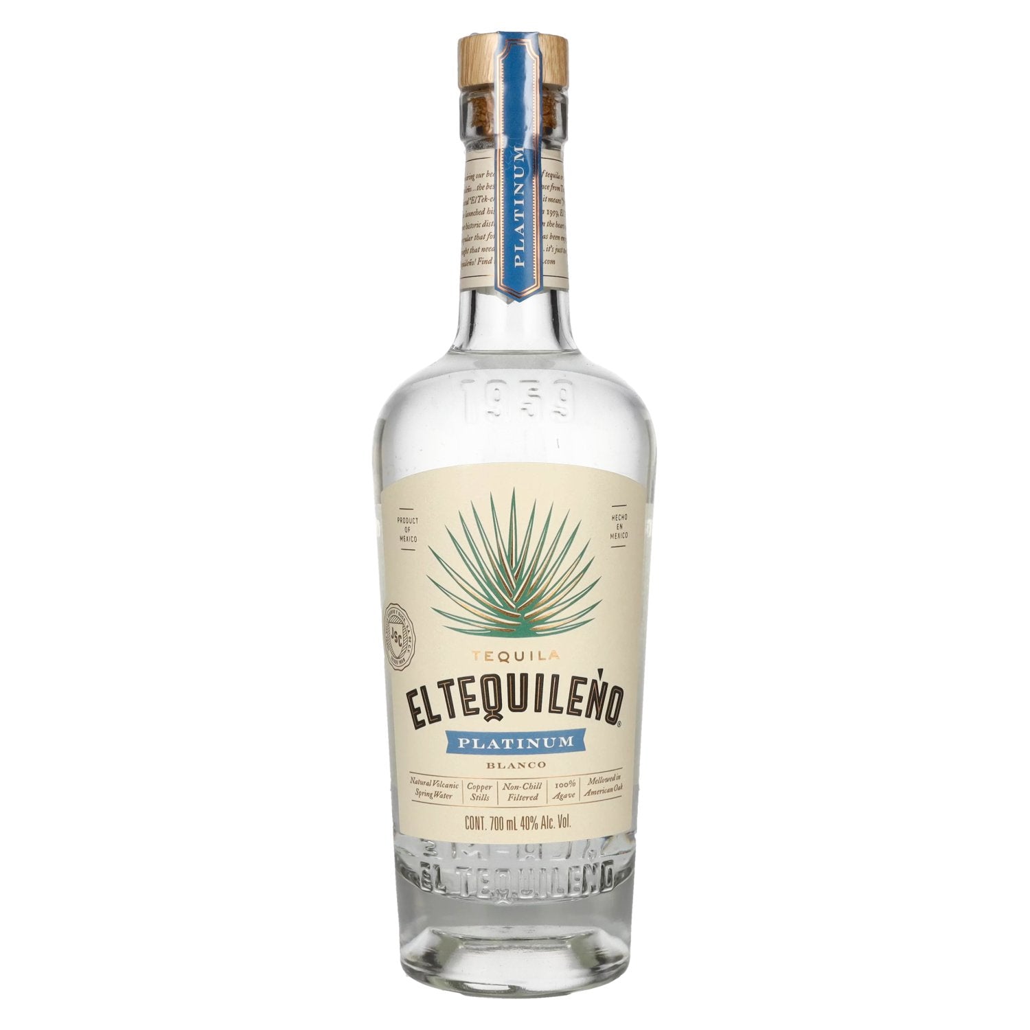 El Tequileno Platinum Blanco 100% Agave 40% Vol. 0,7l