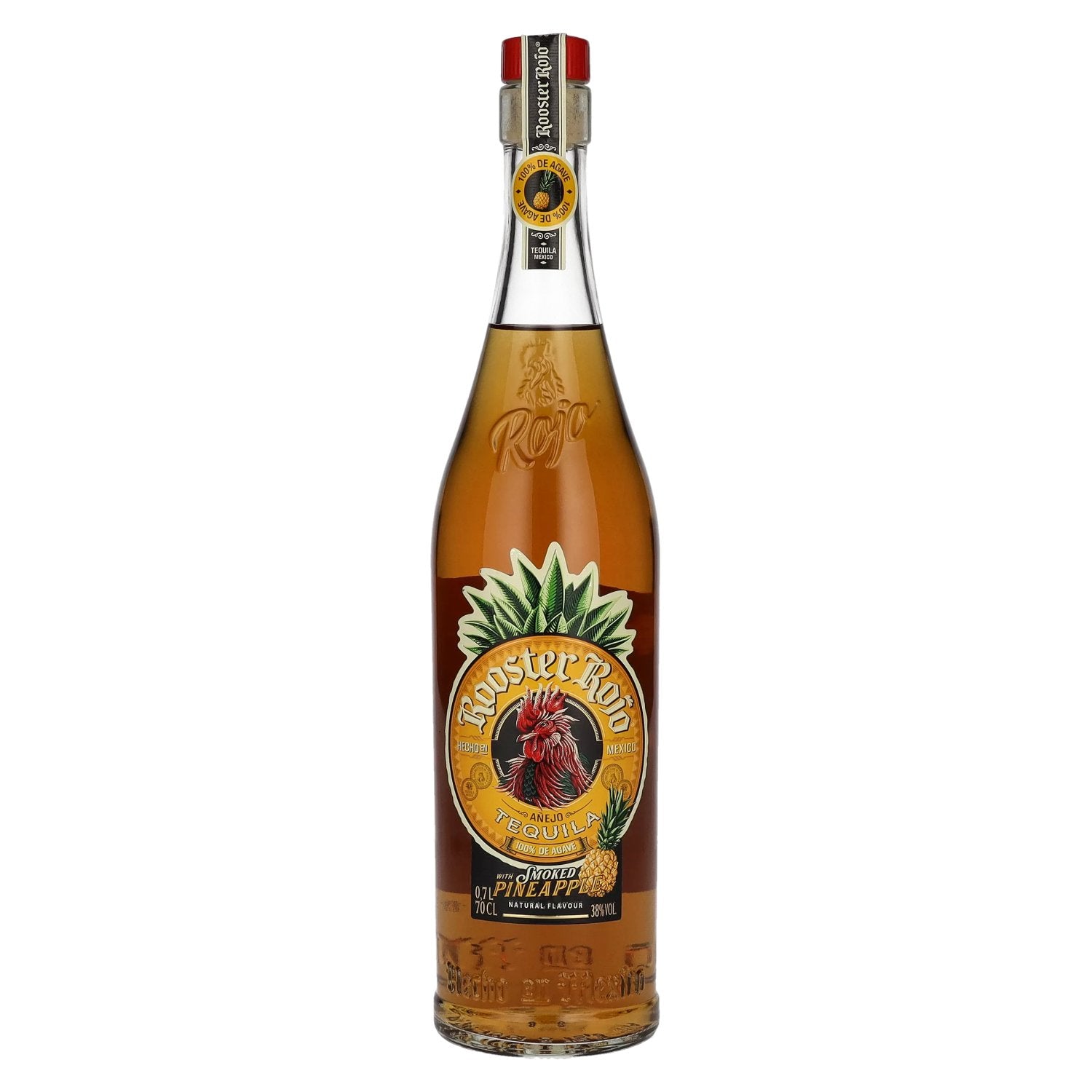 Rooster Rojo ANEJO Tequila 100% de Agave Smoked Pineapple 38% Vol. 0,7l