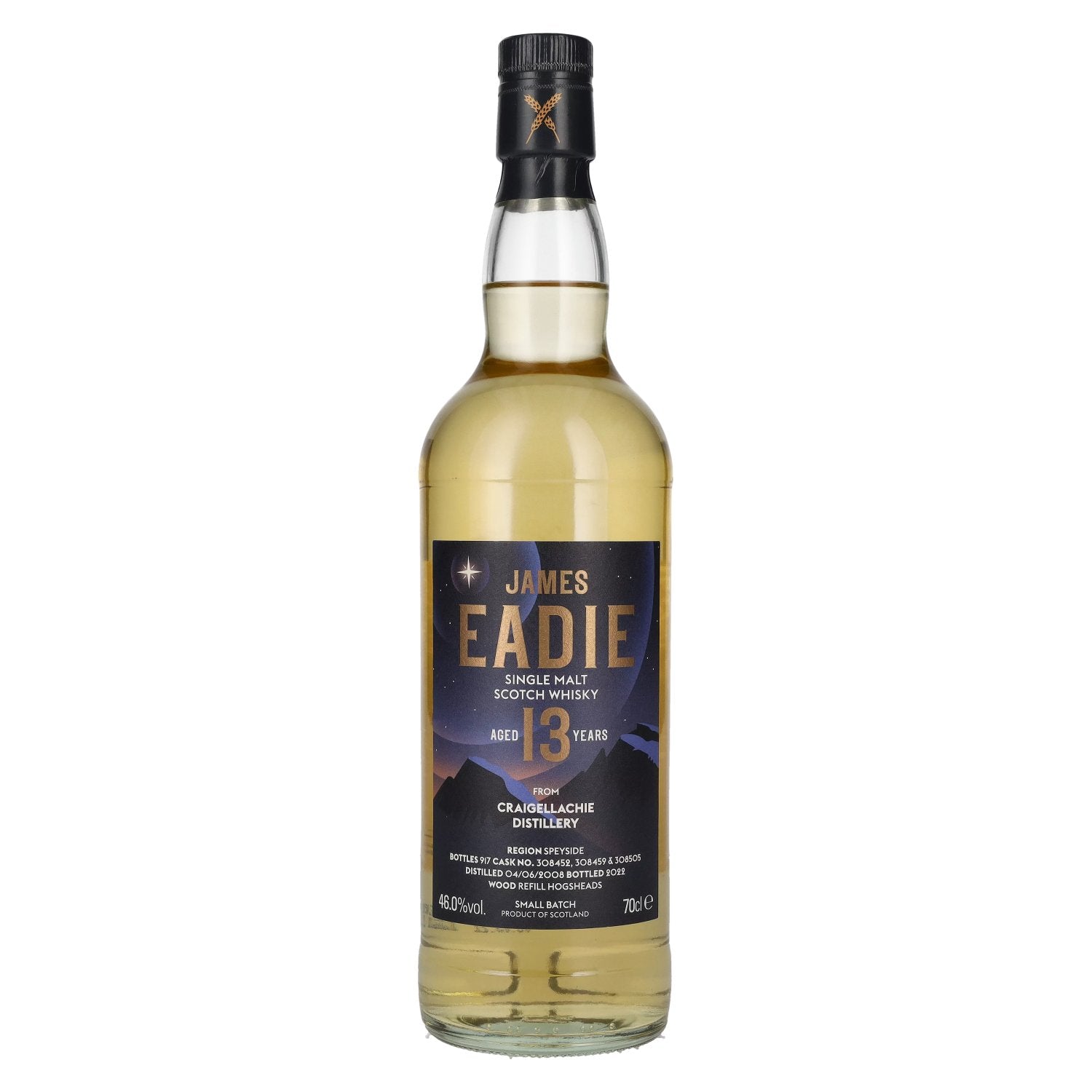 James Eadie CRAIGELLACHIE 13 Years Old Single Malt 2008 46% Vol. 0,7l