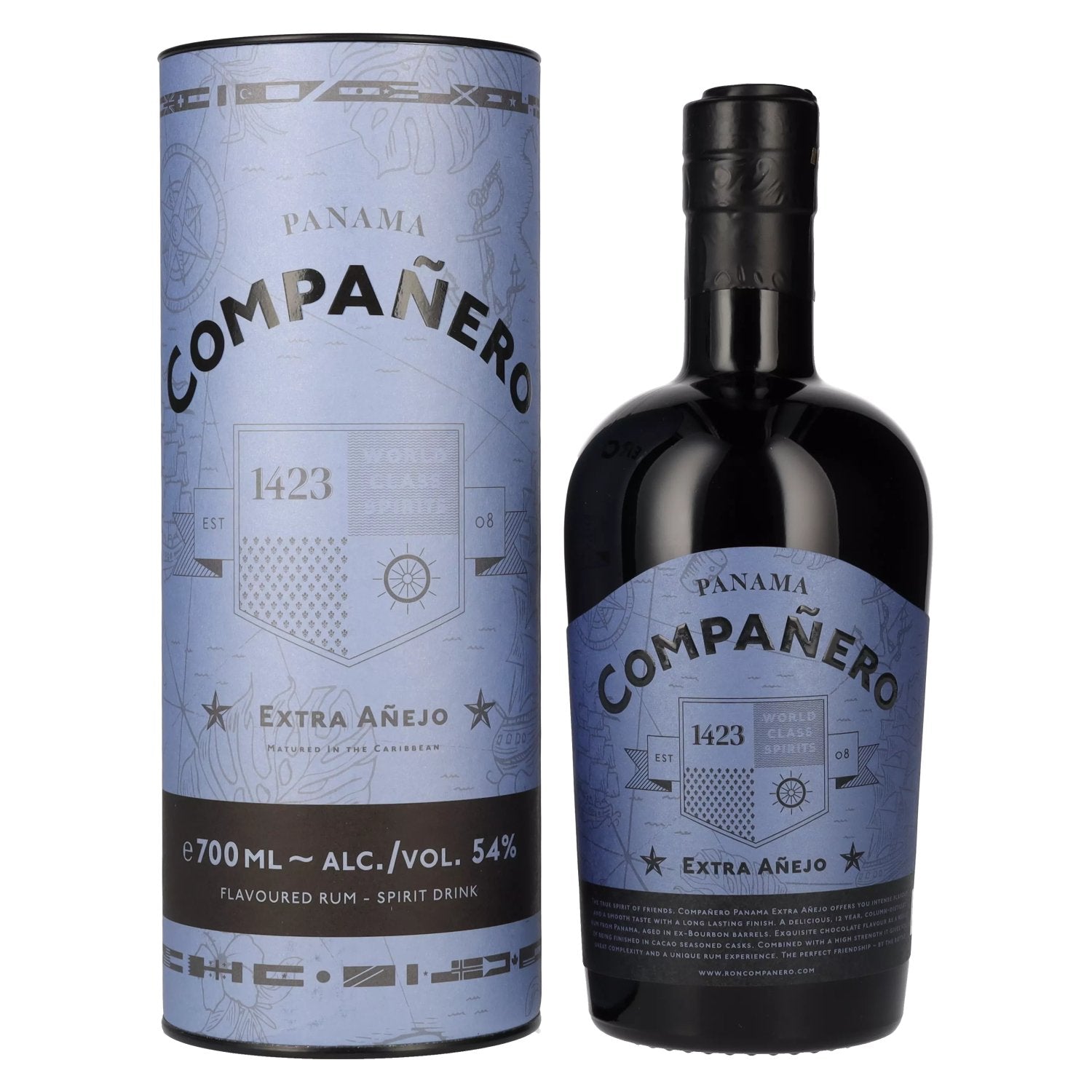 Companero PANAMA Extra Anejo Spirit Drink 54% Vol. 0,7l in Giftbox