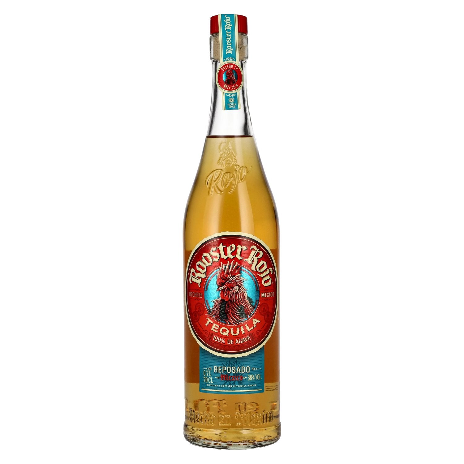 Rooster Rojo REPOSADO Tequila 100% de Agave 38% Vol. 0,7l