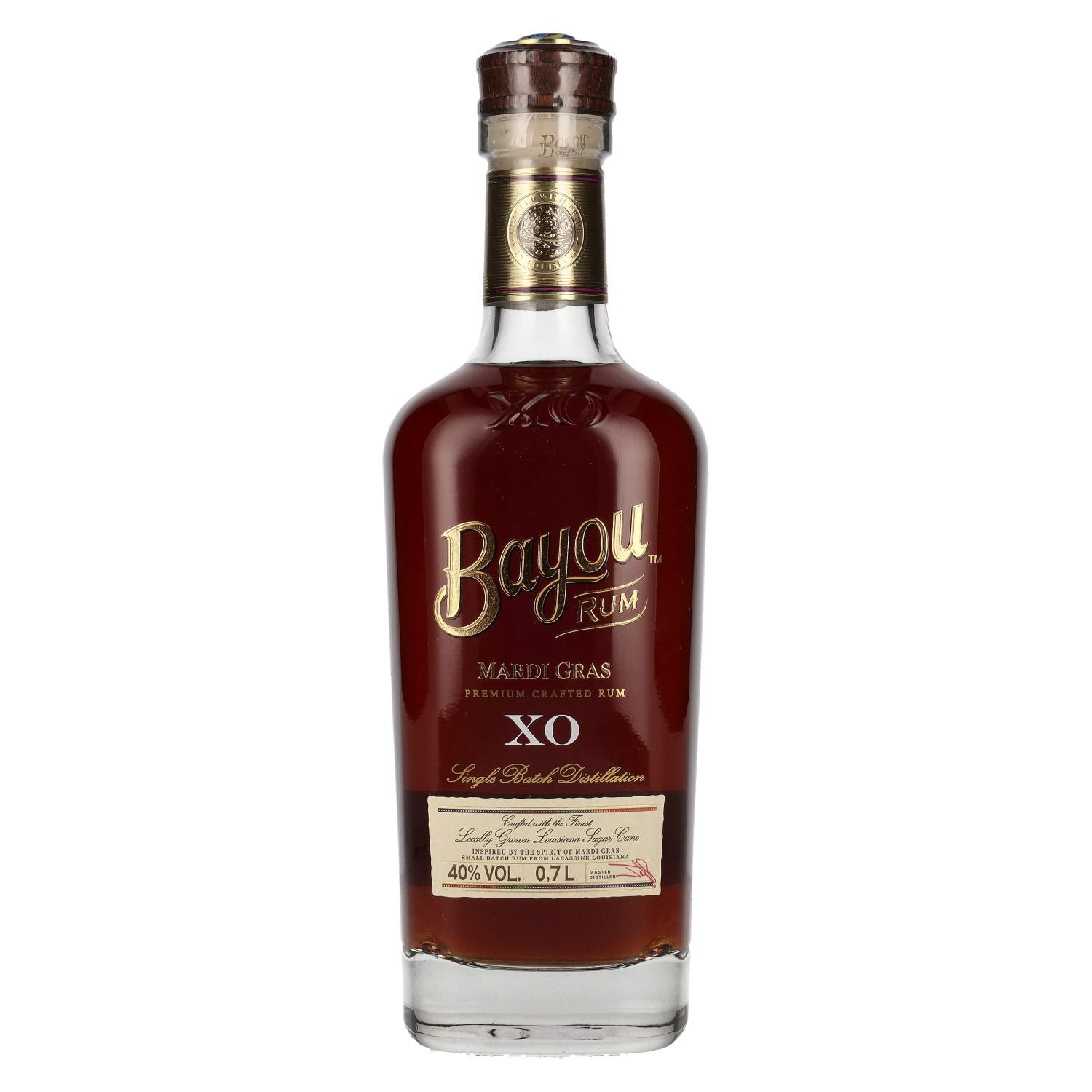 Bayou XO MARDI GRAS Premium Crafted Rum 40% Vol. 0,7l