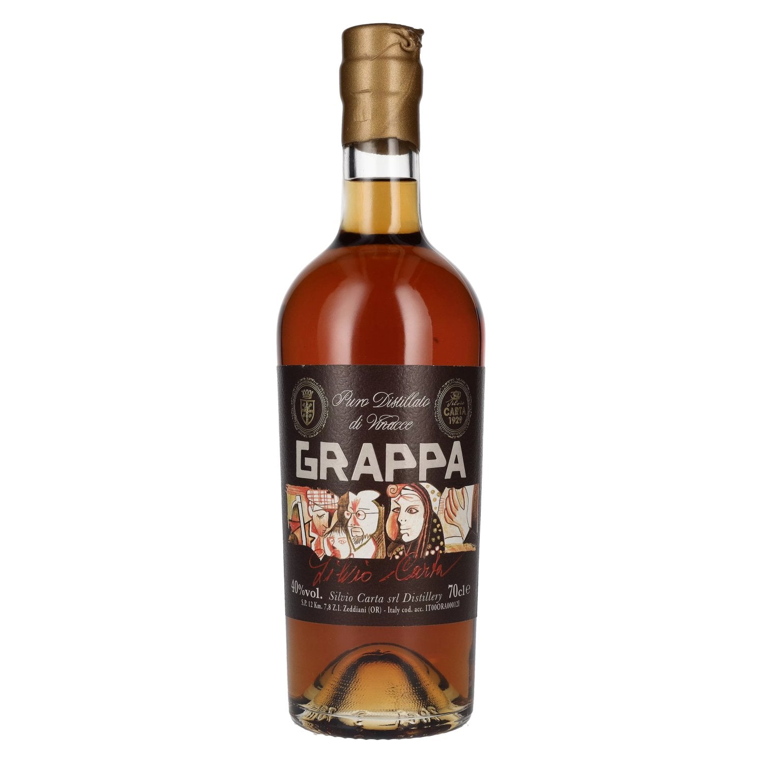 Silvio Carta Grappa 40% Vol. 0,7l