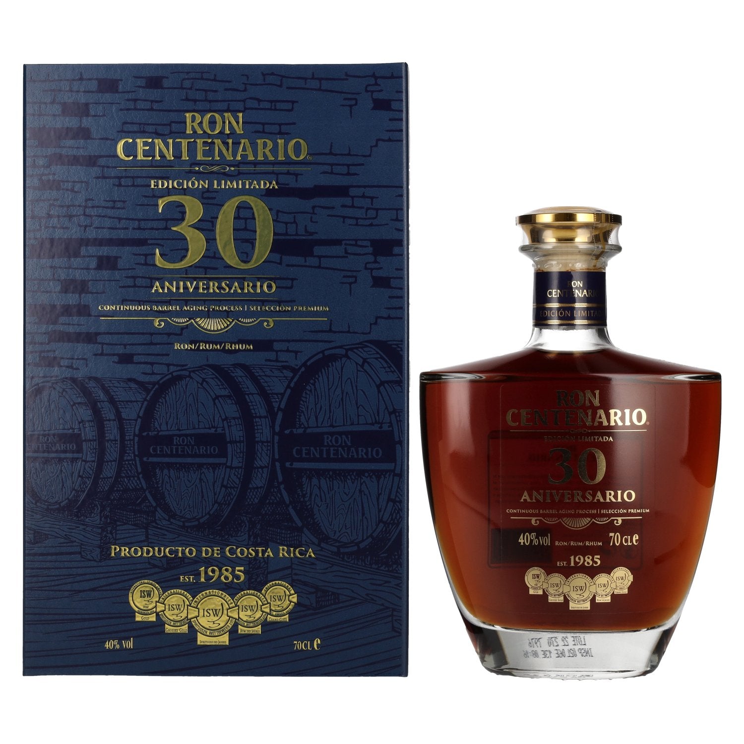 Ron Centenario EDICION LIMITADA 30 Sistema Solera Rum 40% Vol. 0,7l in Giftbox