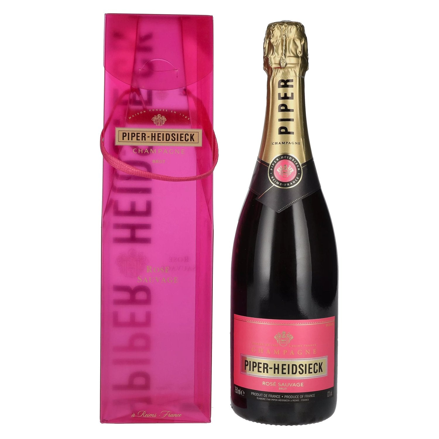 Piper-Heidsieck Champagne ROSE SAUVAGE Brut 12% Vol. 0,75l in Giftbox