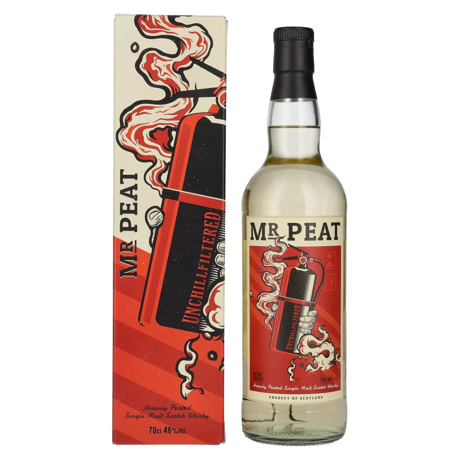 Mr. Peat Heavily Peated Single Malt Scotch Whisky 46% Vol. 0,7l in Giftbox