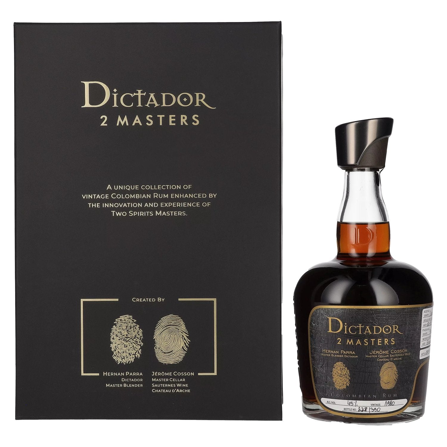 Dictador 2 MASTERS 1980 37 Years Old Chateau dâArche Finish 45% Vol. 0,7l in Giftbox