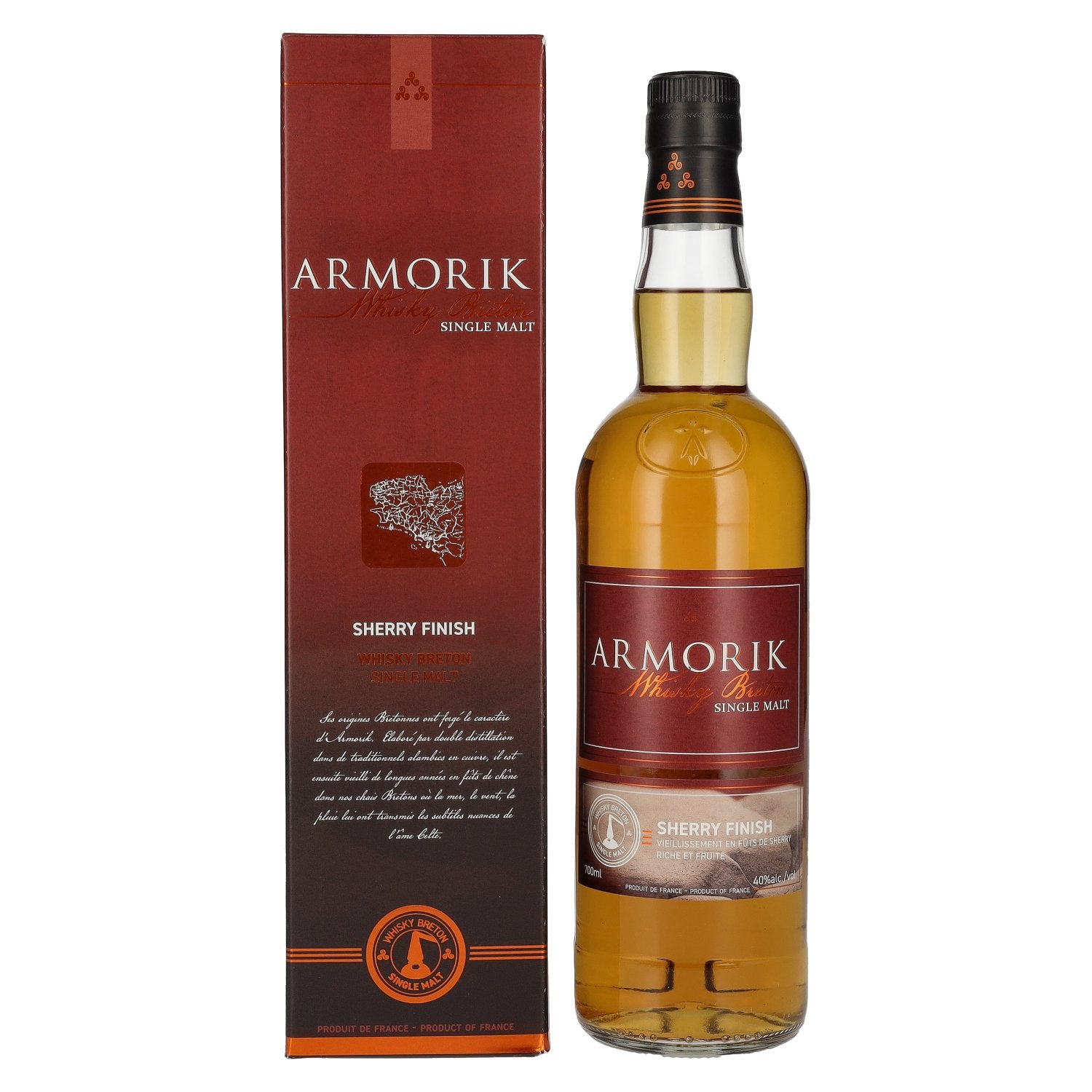 Armorik SHERRY CASK Whisky Breton Single Malt 40% Vol. 0,7l in Giftbox