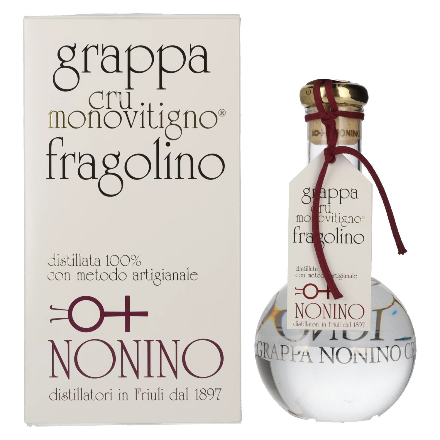 Nonino Grappa Cru Monovitigno Fragolino 45% Vol. 0,5l in Giftbox