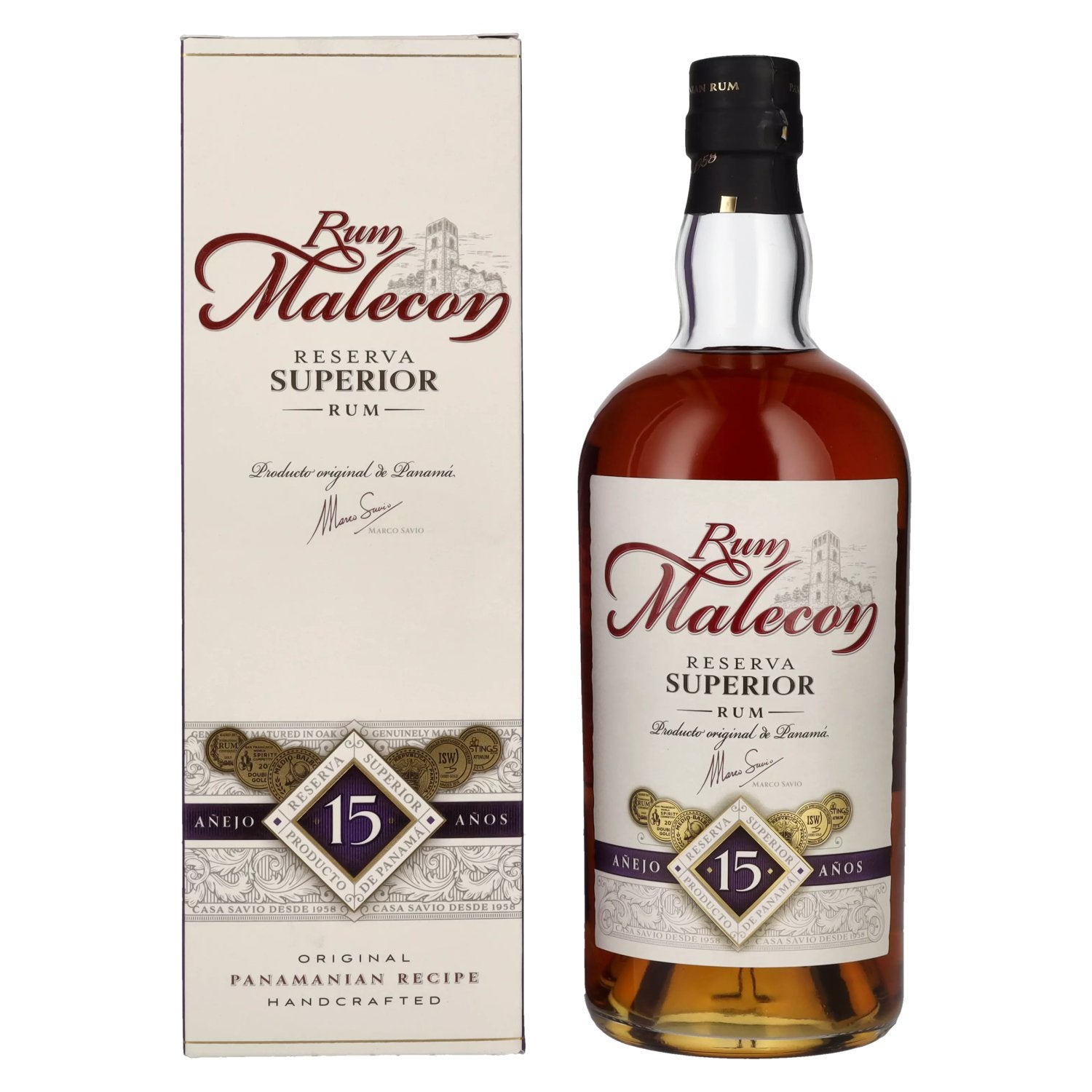 Rum Malecon Anejo 15 Anos Reserva Superior 40% Vol. 0,7l in Giftbox